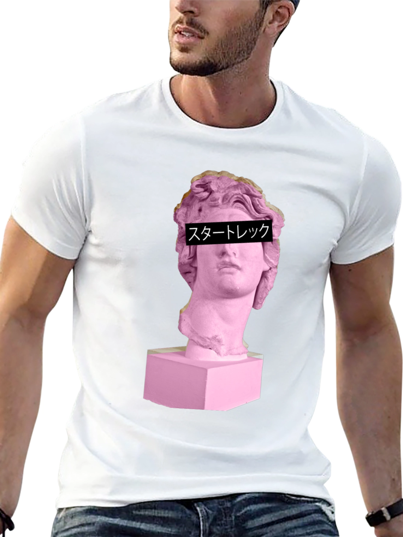 Vaporwave Aesthetic Statue Graphic Tee