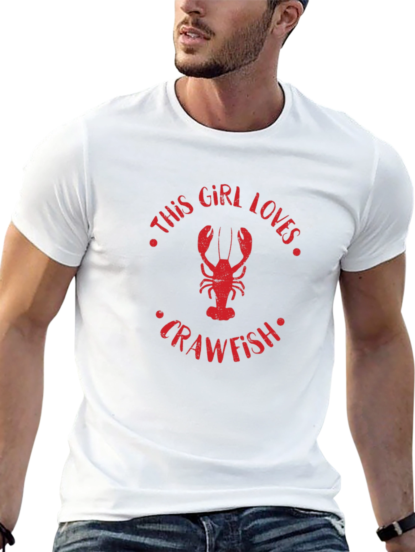 This Girl Loves Crawfish Graphic Tee
