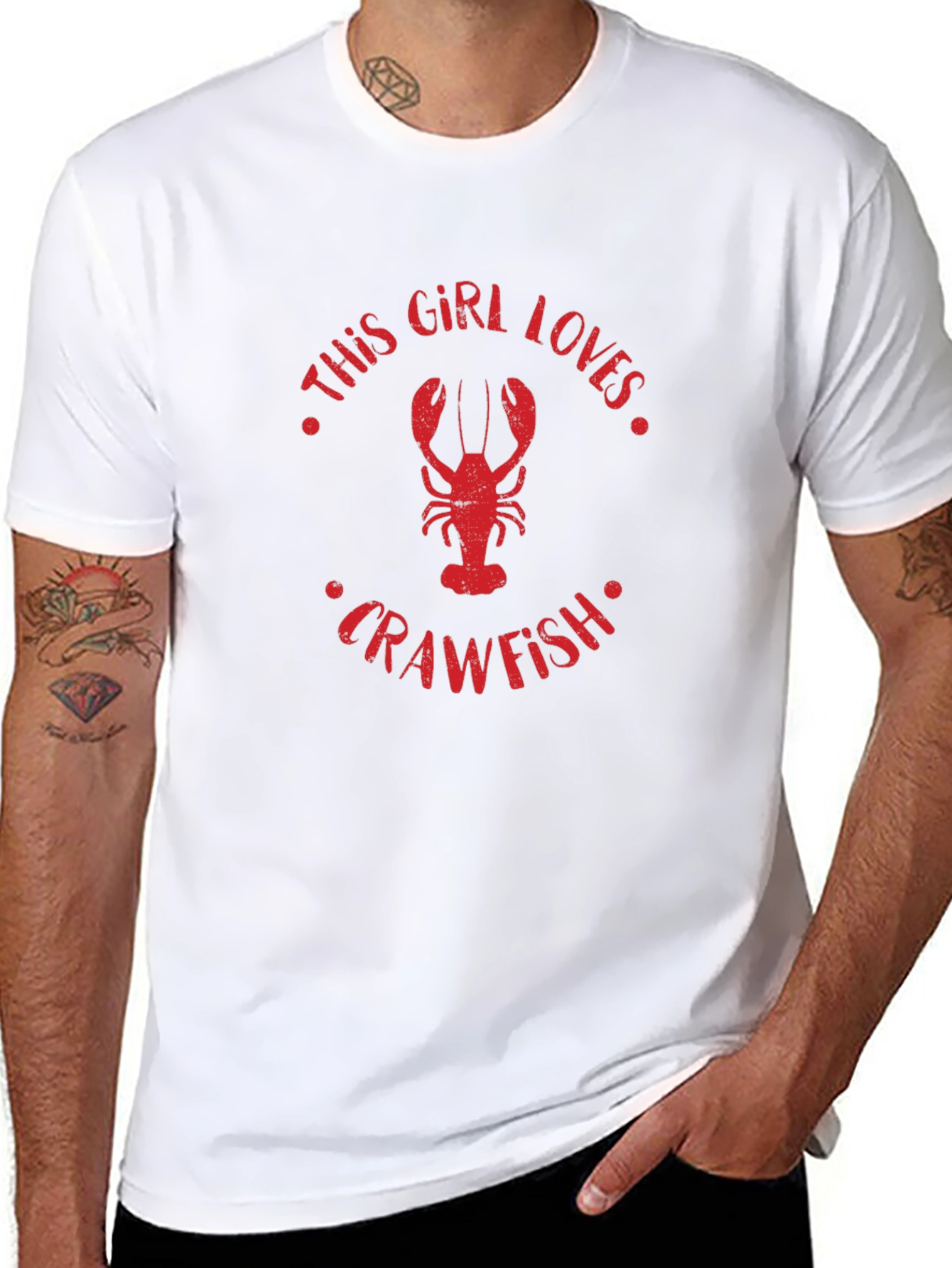 This Girl Loves Crawfish Graphic Tee