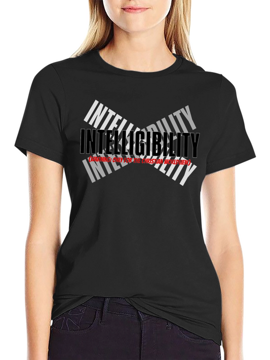 Intelligibility Christian Worldview Black Graphic Tee