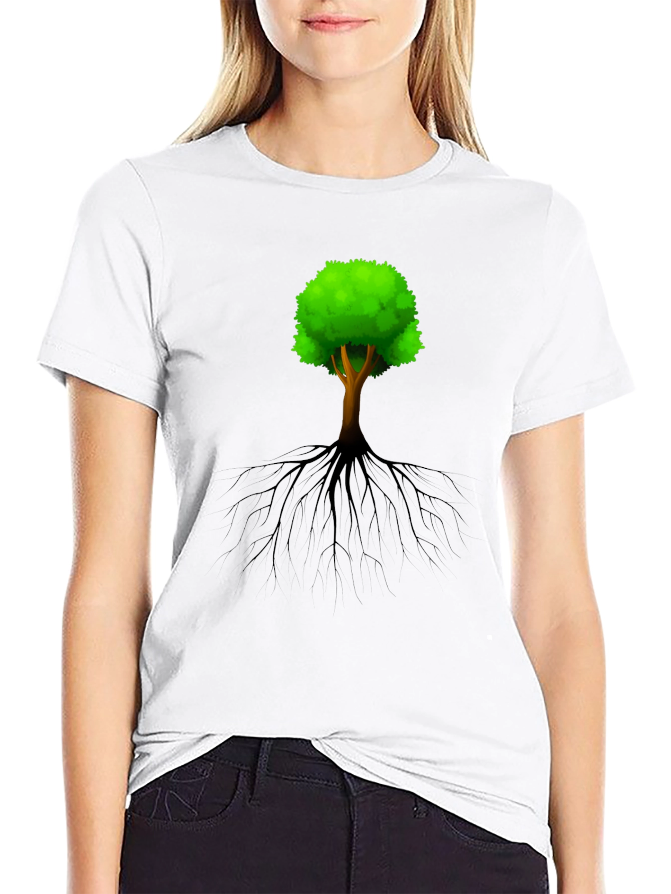 Arboreal Roots Graphic Tee - Nature Inspired Design