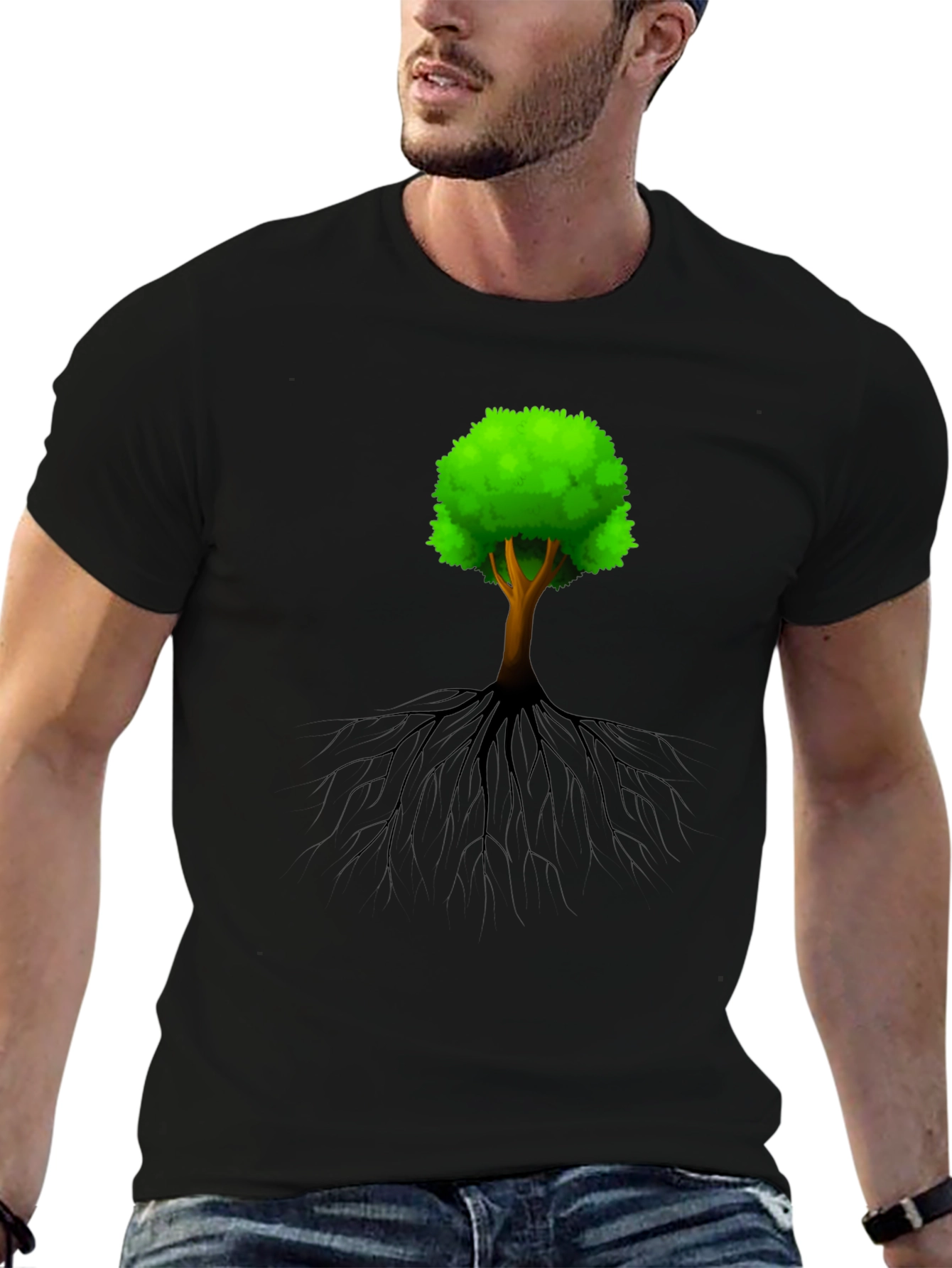 Arboreal Roots Graphic Tee - Nature Inspired Design