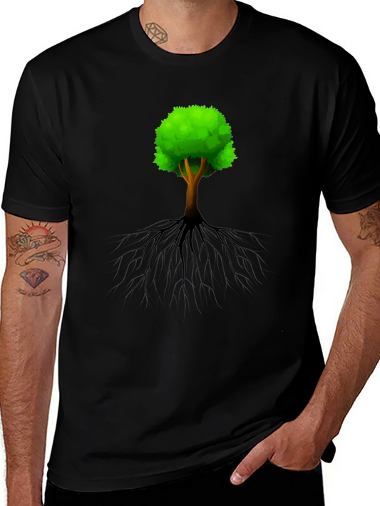 Arboreal Roots Graphic Tee - Nature Inspired Design