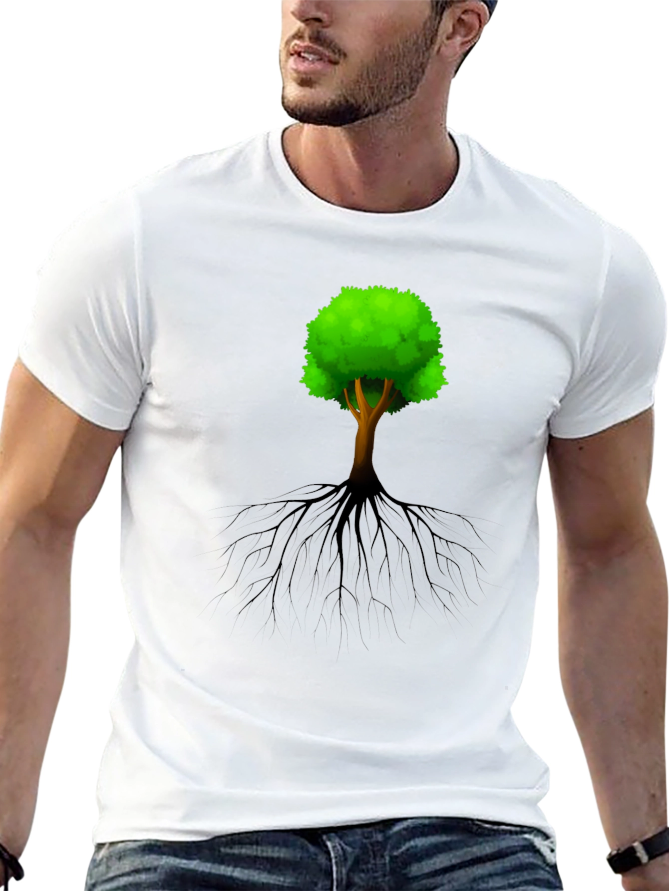 Arboreal Roots Graphic Tee - Nature Inspired Design