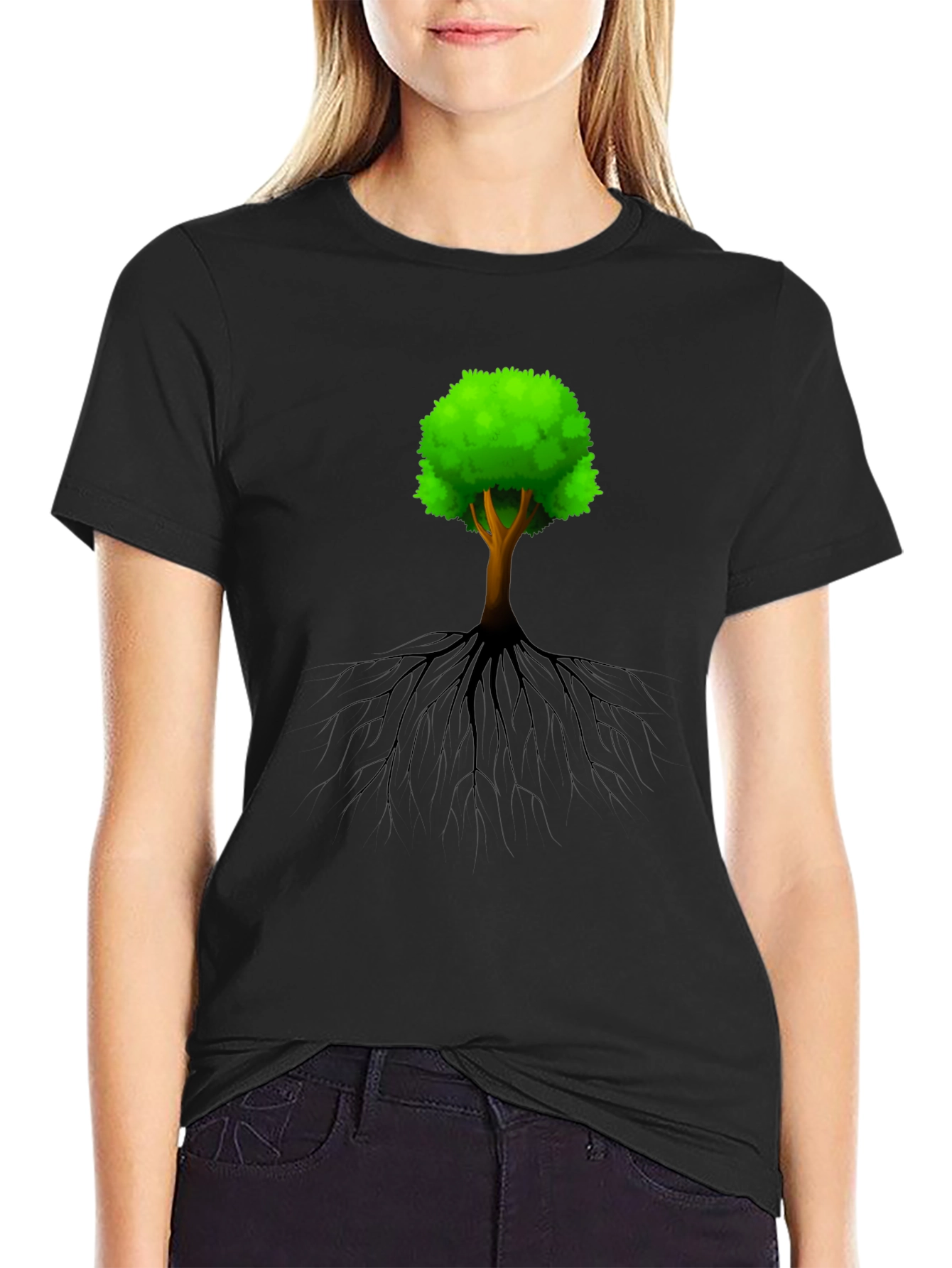 Arboreal Roots Graphic Tee - Nature Inspired Design
