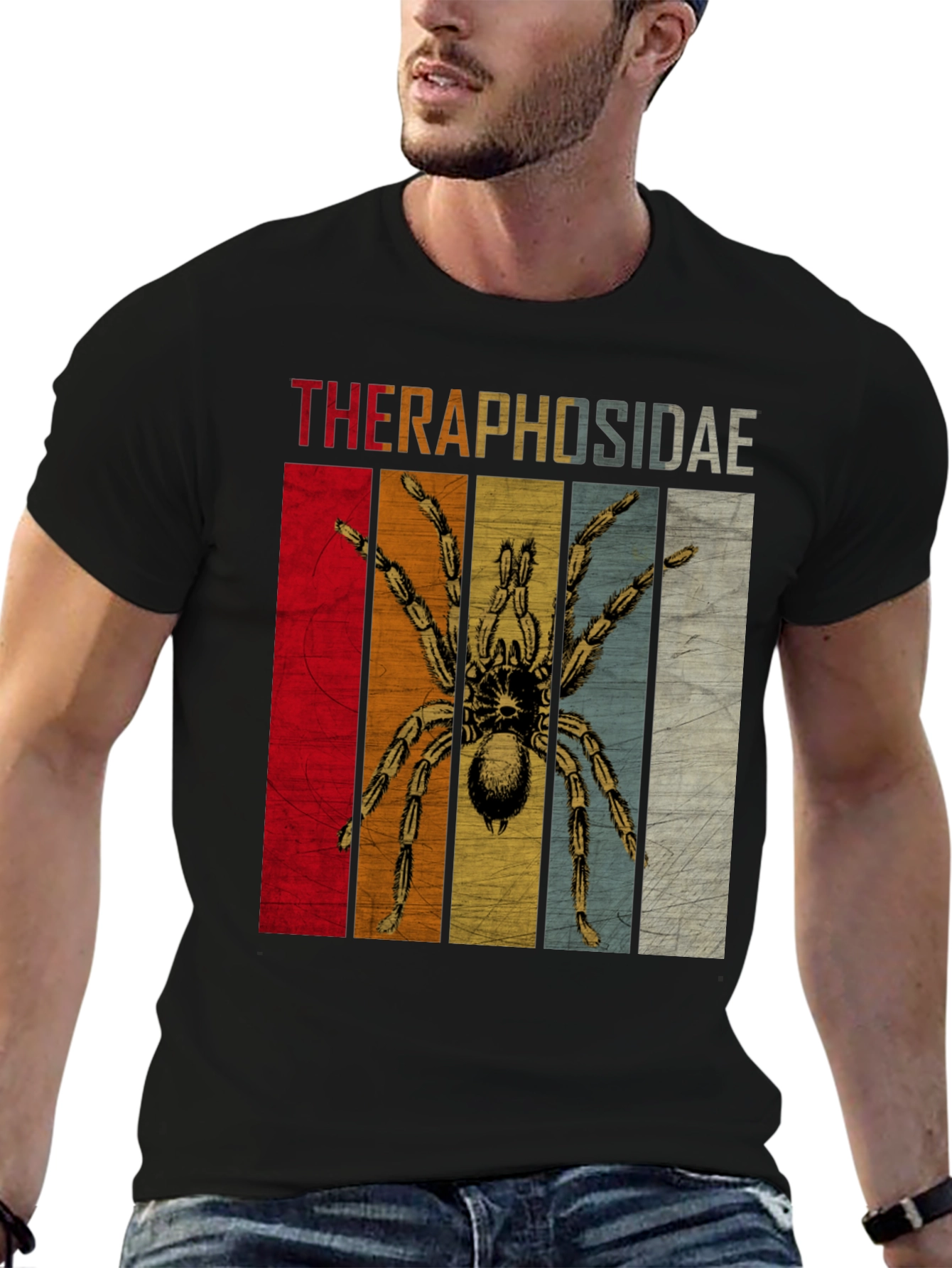 Theraphosidae Tarantula Retro T-Shirt