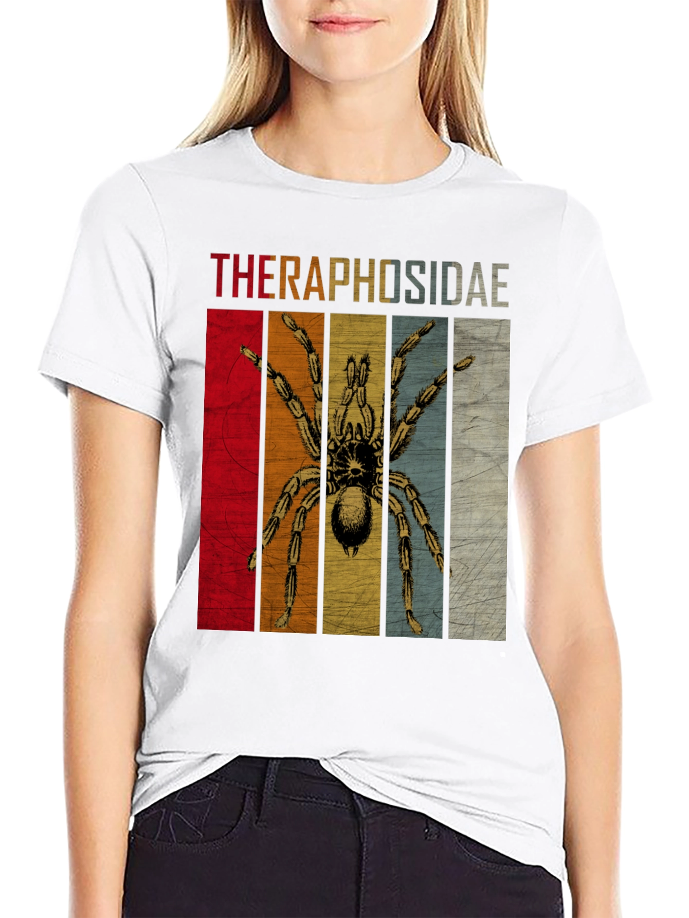 Theraphosidae Tarantula Retro T-Shirt