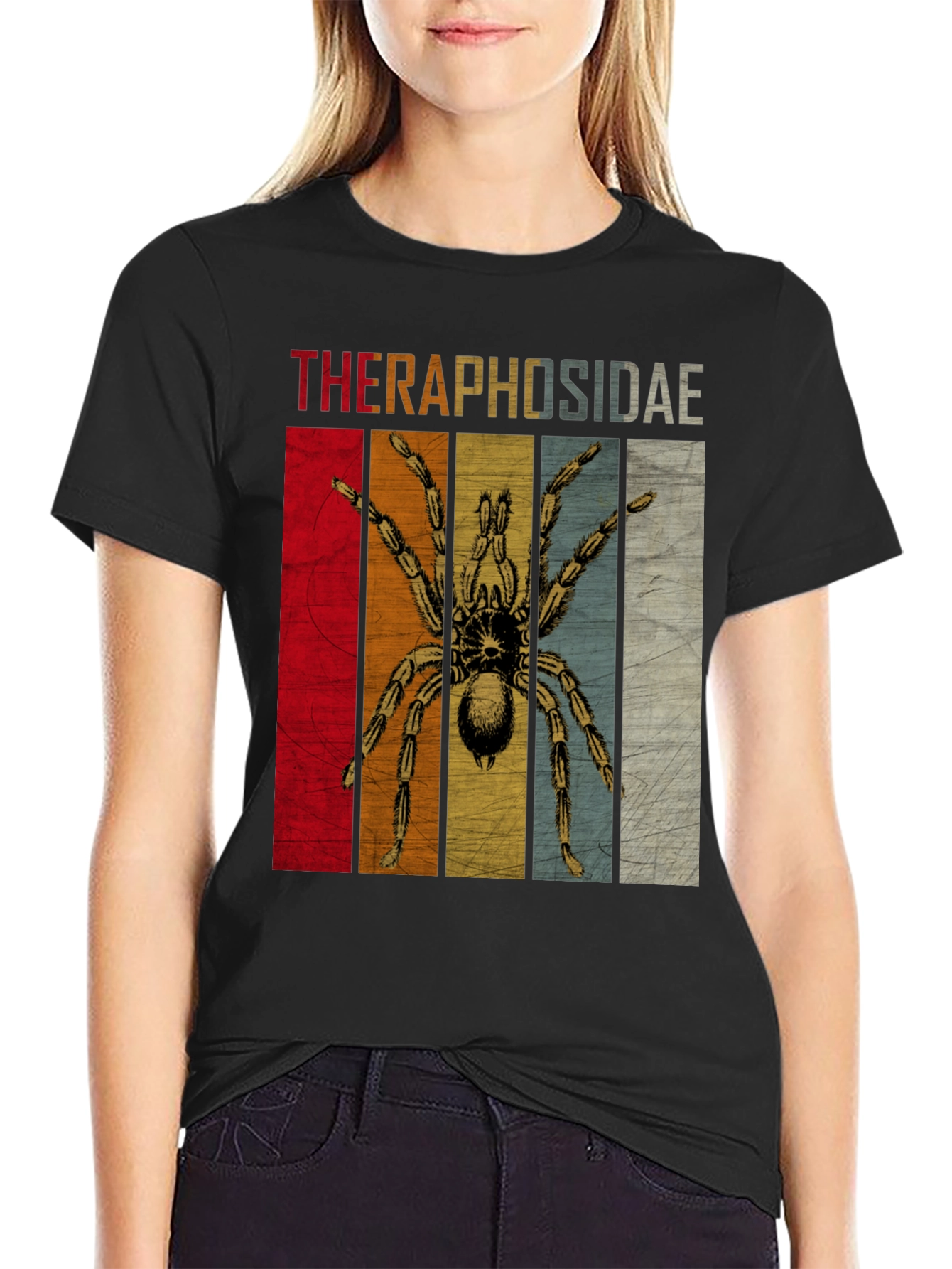 Theraphosidae Tarantula Retro T-Shirt
