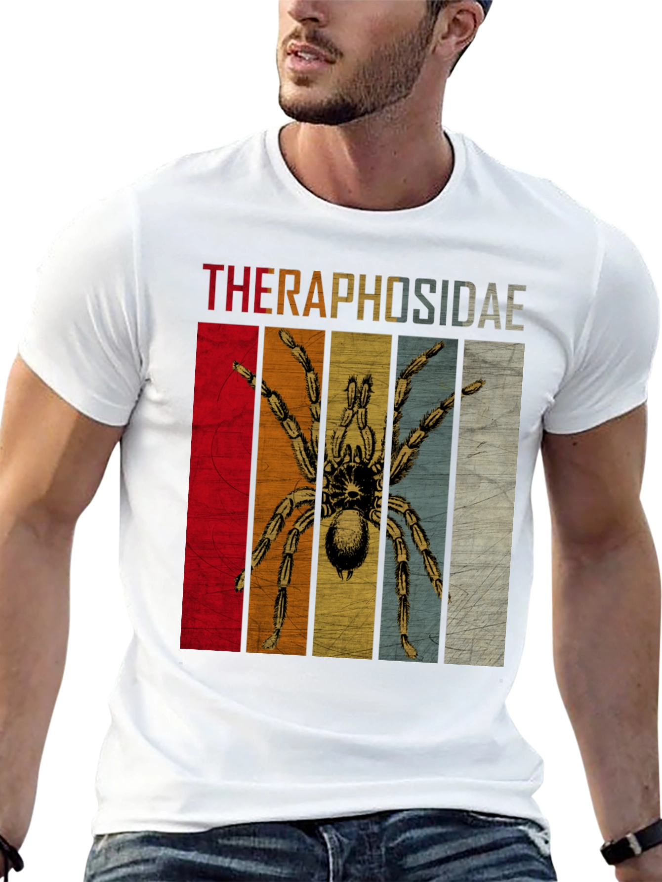 Theraphosidae Tarantula Retro T-Shirt