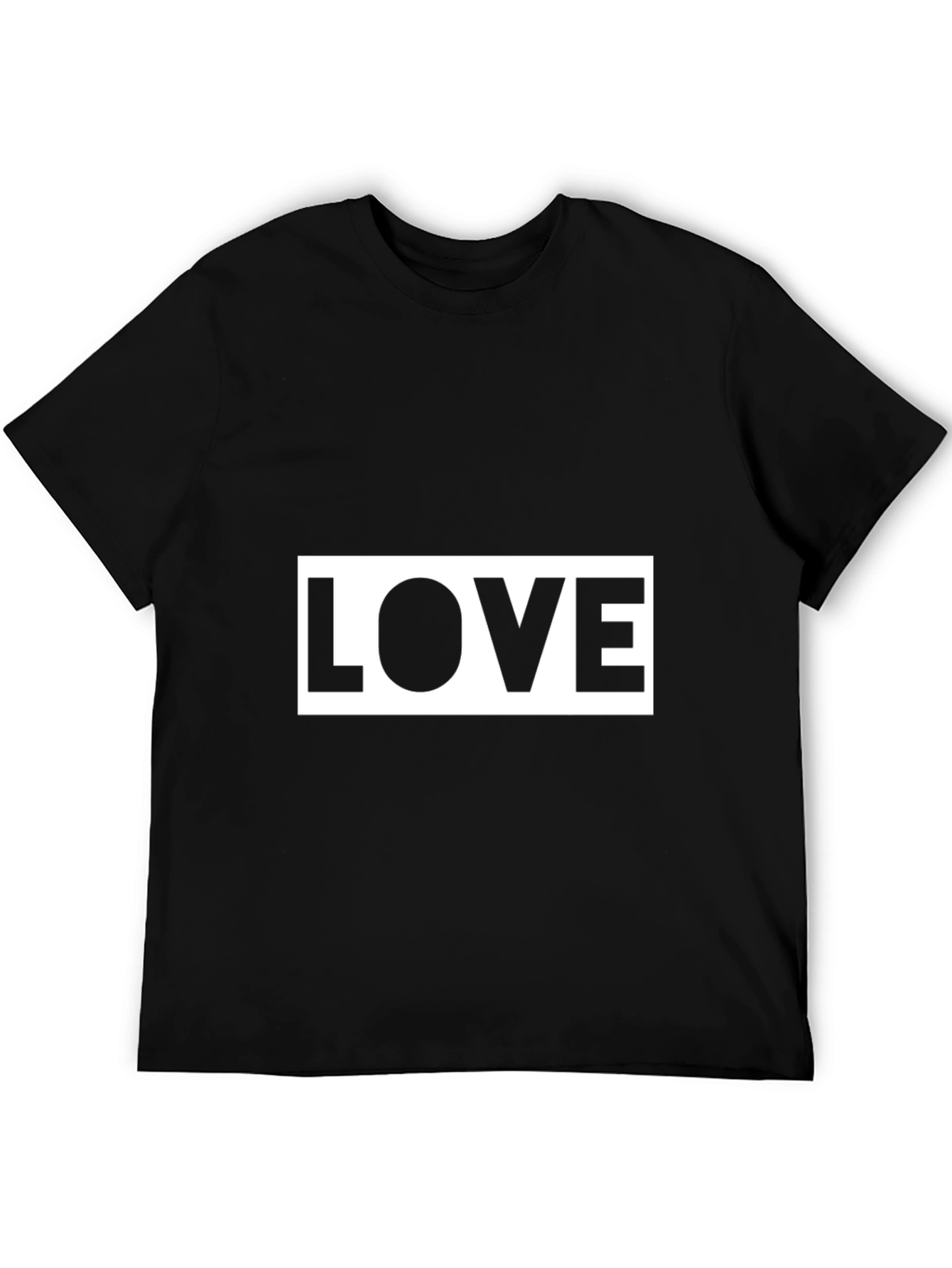 Love Graphic Tee - Stylish Black Cotton T-Shirt