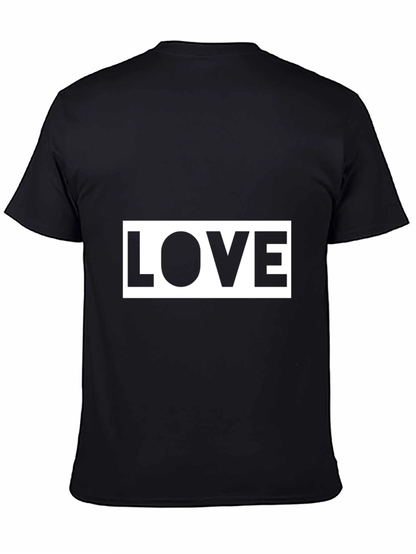 Love Graphic Tee - Stylish Black Cotton T-Shirt