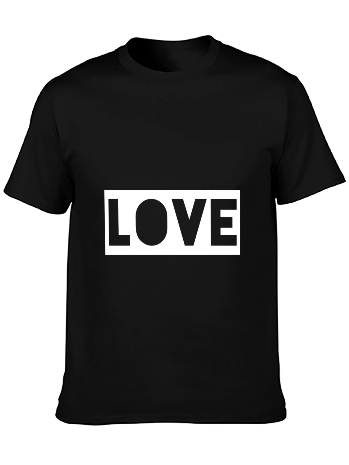 Love Graphic Tee - Stylish Black Cotton T-Shirt