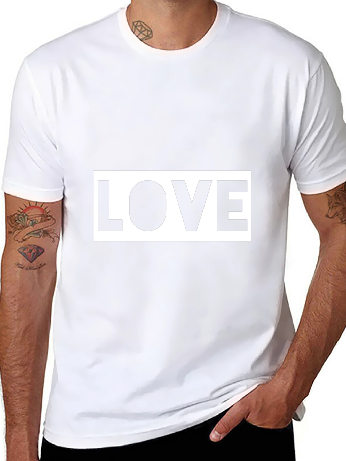 Love Graphic Tee - Stylish Black Cotton T-Shirt