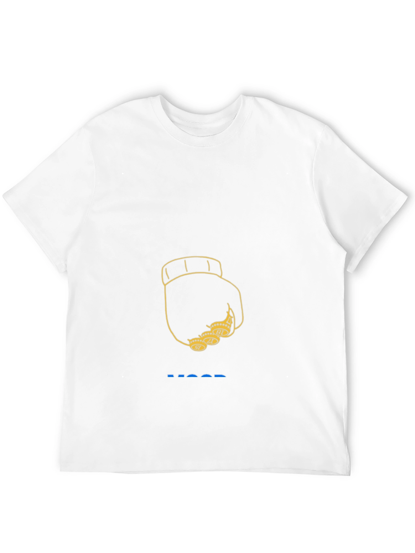 Black T-Shirt with Fist & Rings Design