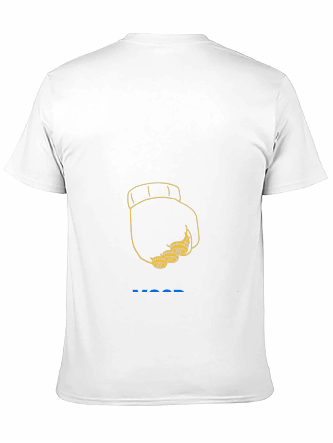 Black T-Shirt with Fist & Rings Design