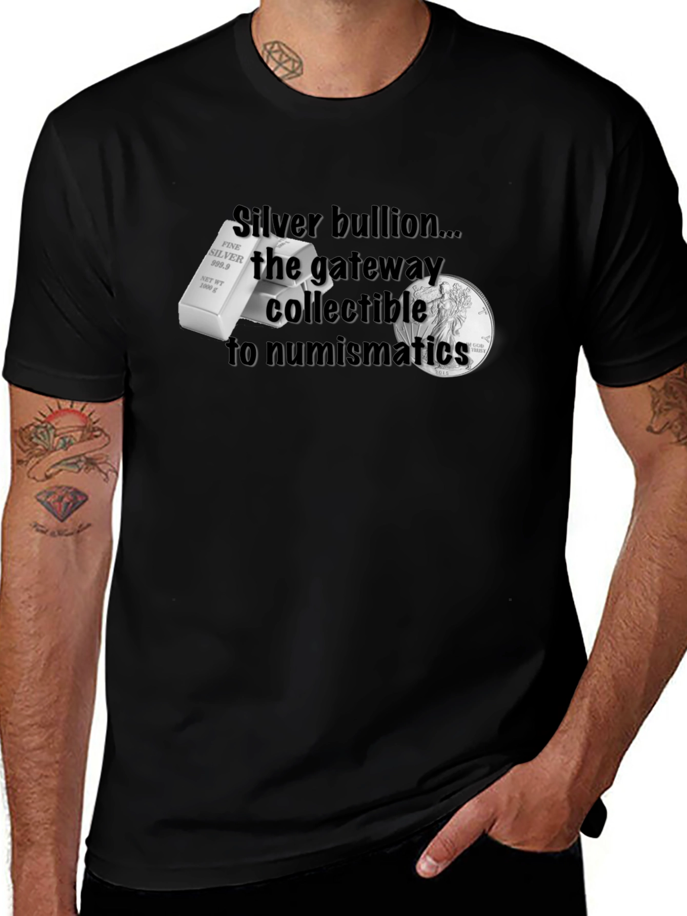 Silver Bullion Collectible Graphic Tee