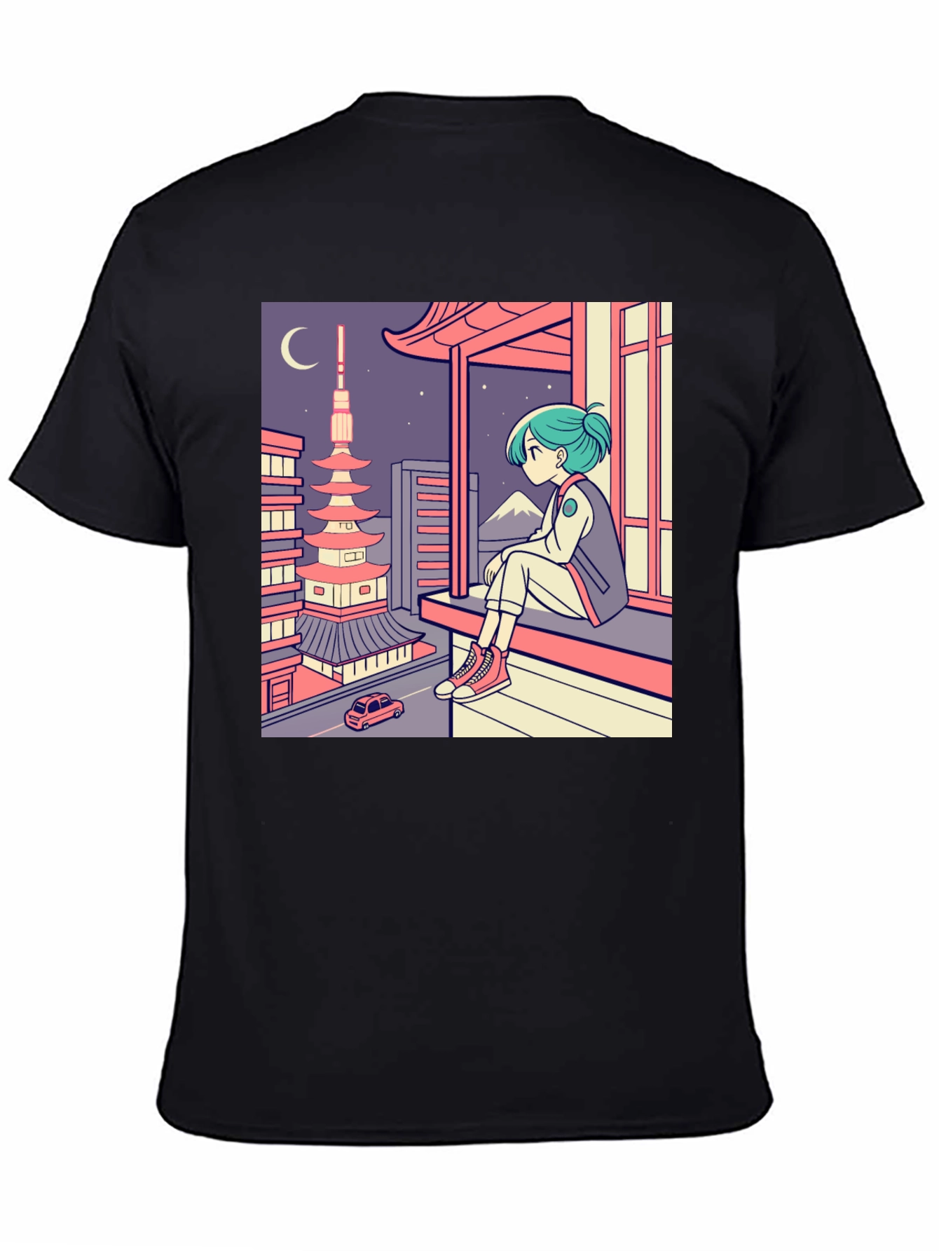 Anime Girl Japan Landscape T-Shirt