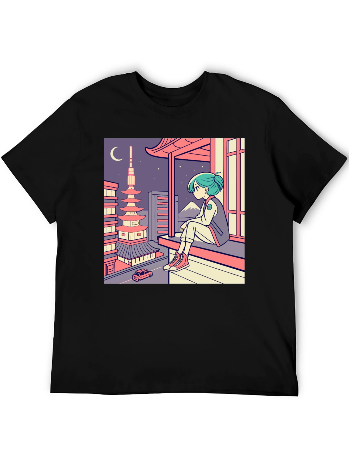 Anime Girl Japan Landscape T-Shirt