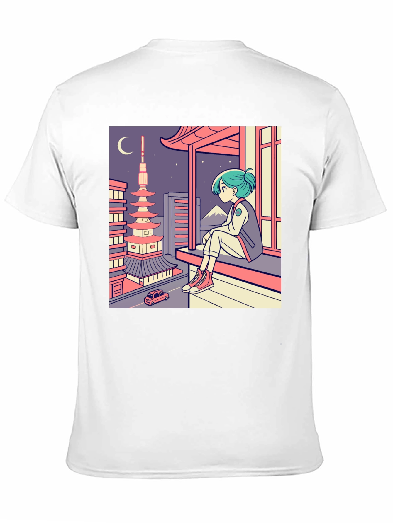 Anime Girl Japan Landscape T-Shirt
