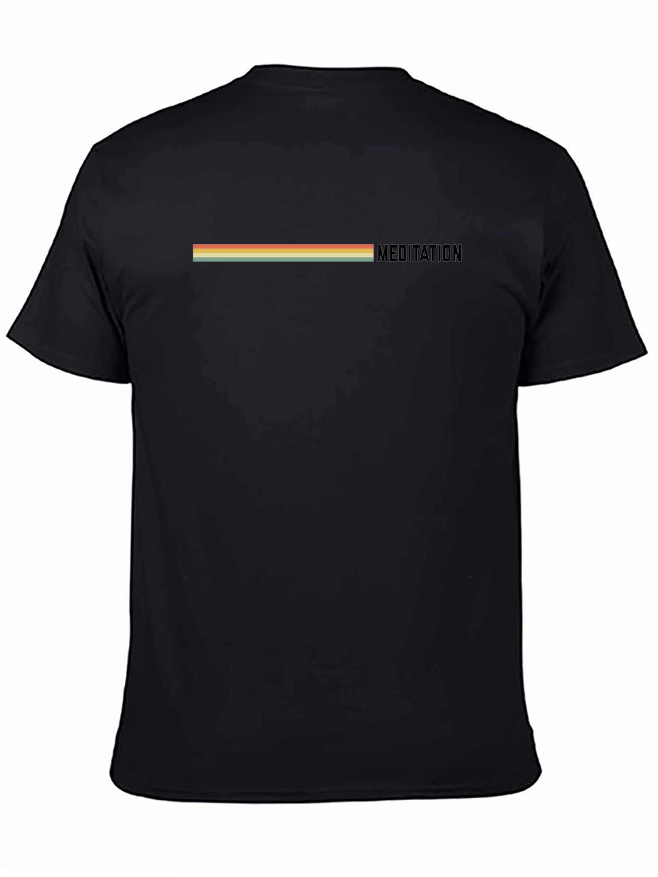 Meditation Retro Stripe Graphic T-Shirt