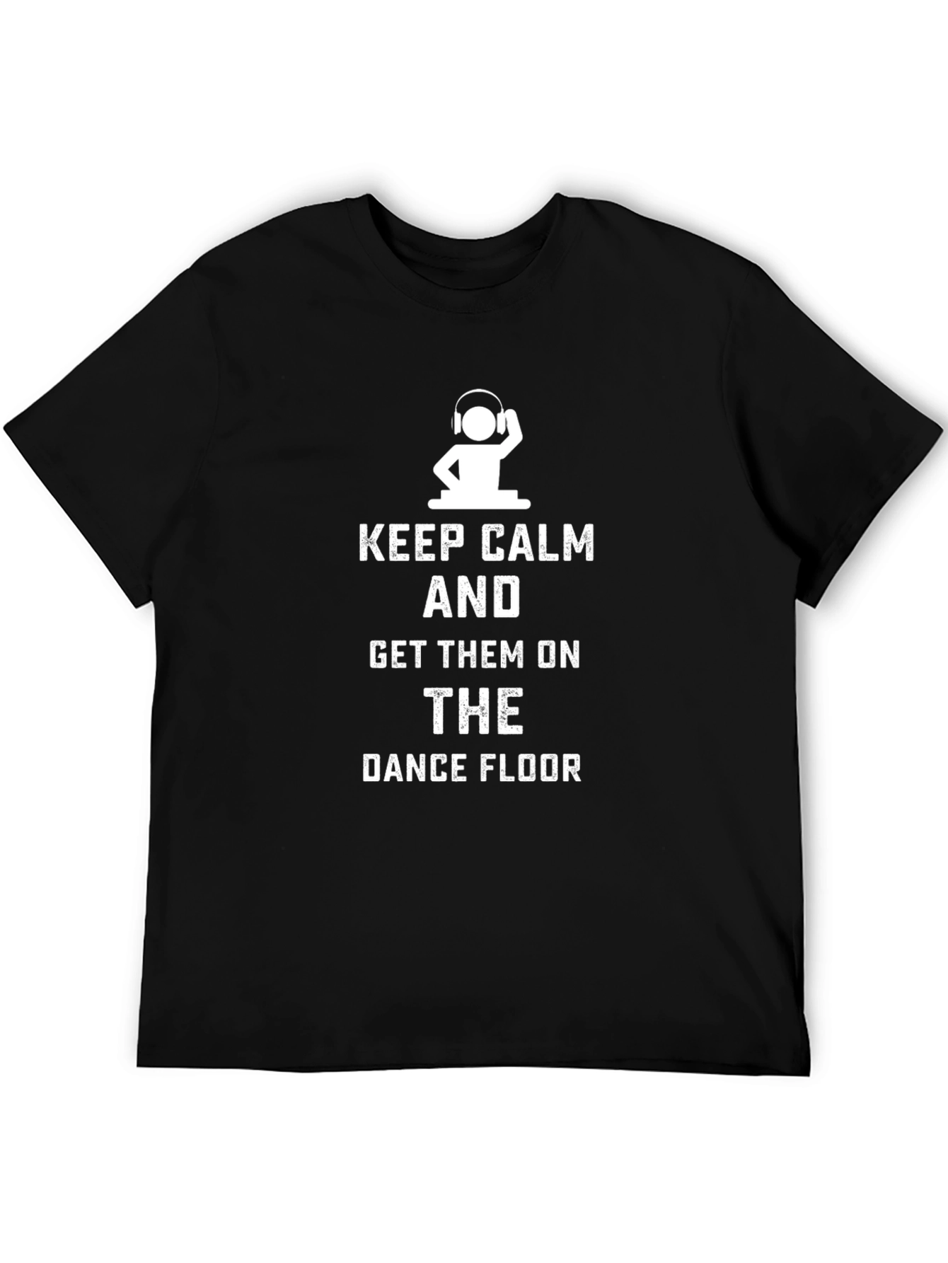 Keep Calm DJ Black Graphic Tee
