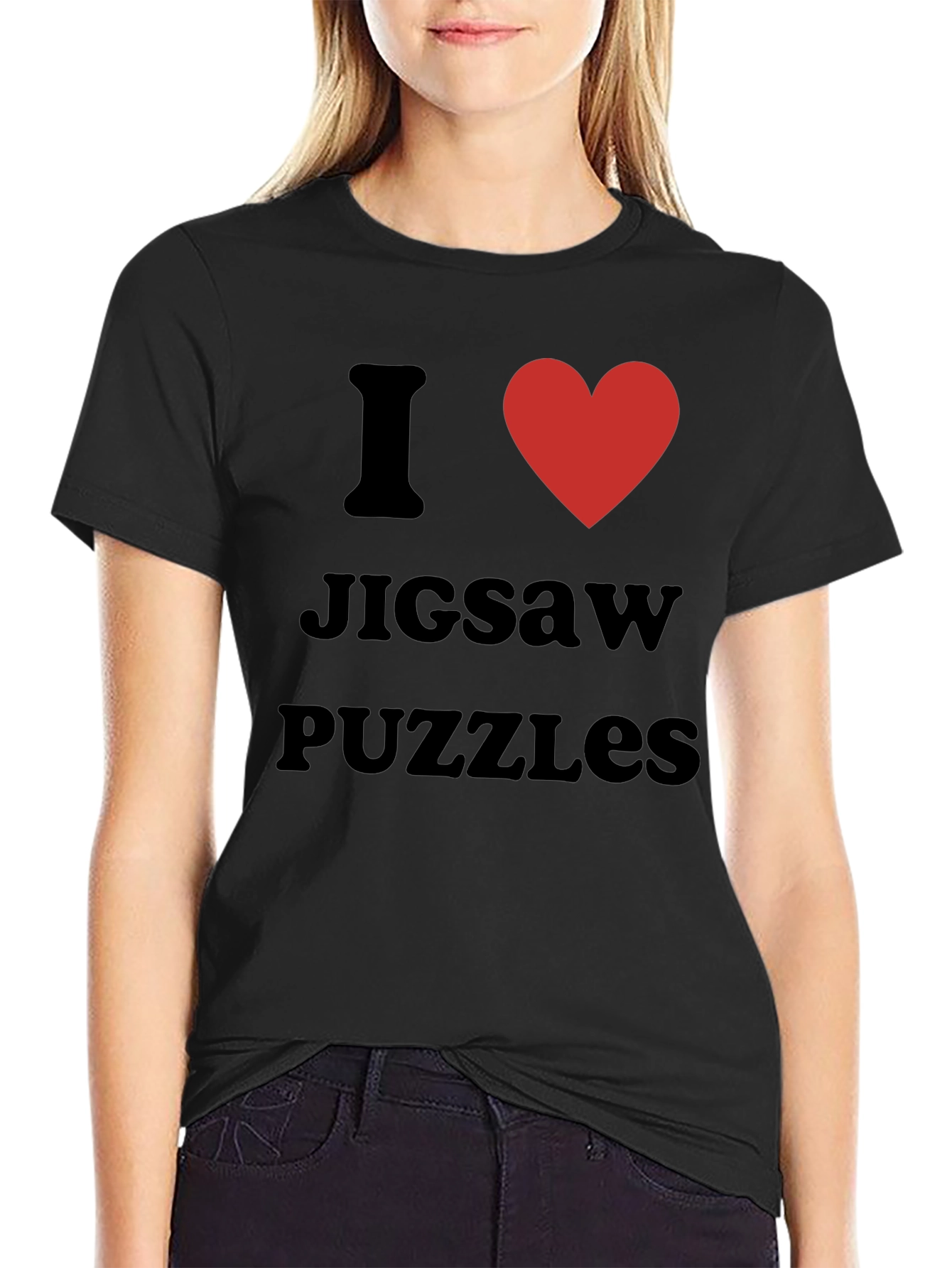 I Love Jigsaw Puzzles Graphic Tee