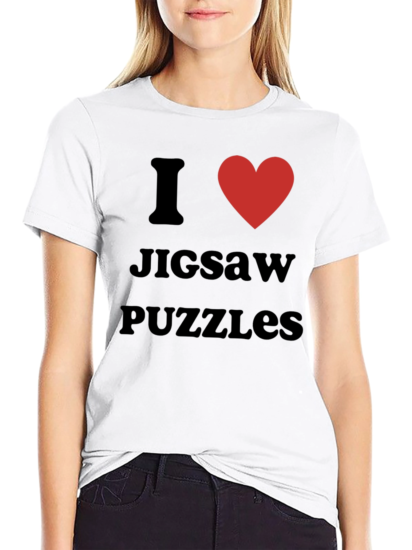 I Love Jigsaw Puzzles Graphic Tee