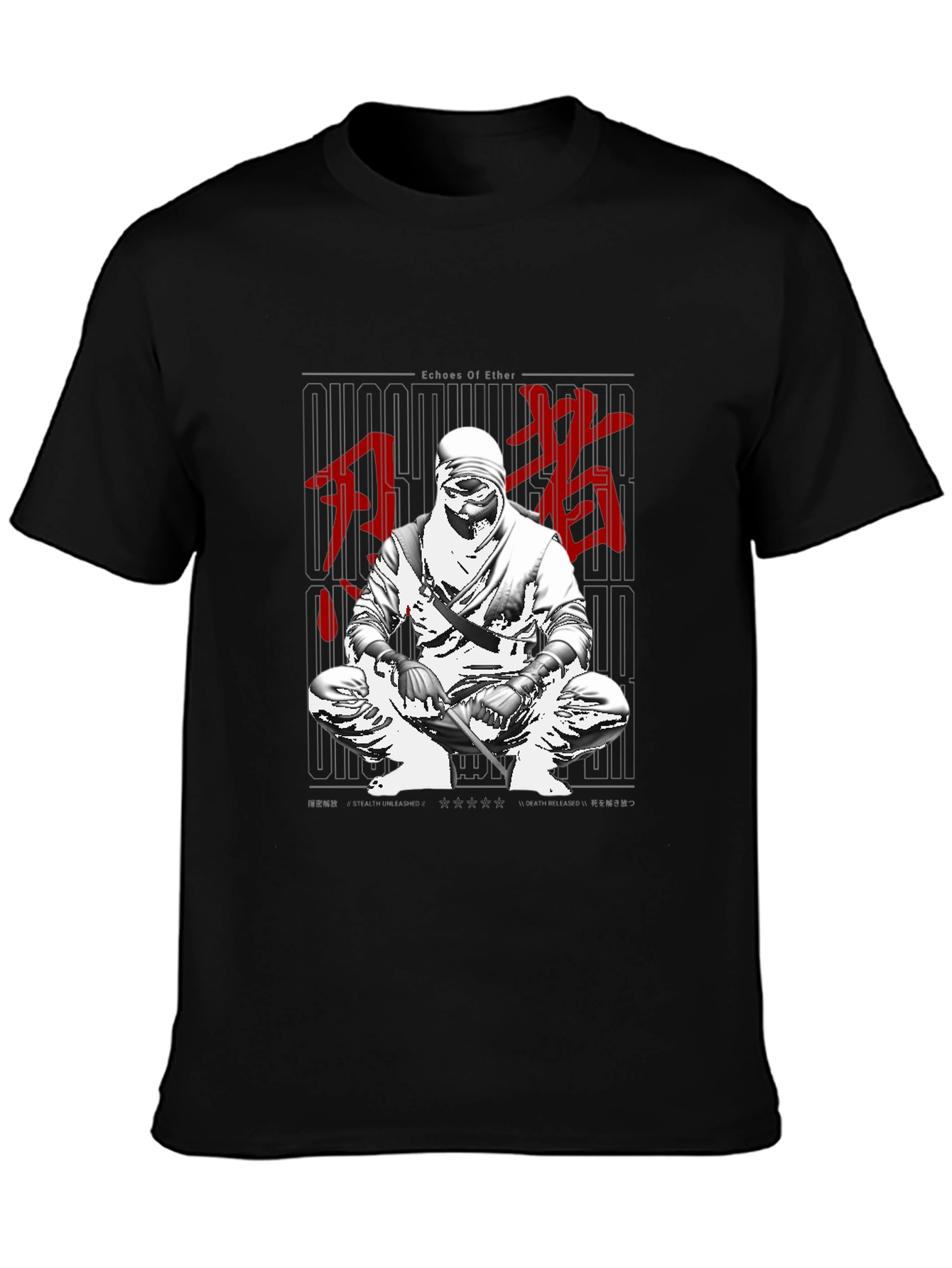 Echoes of Ether Ninja Graphic T-Shirt
