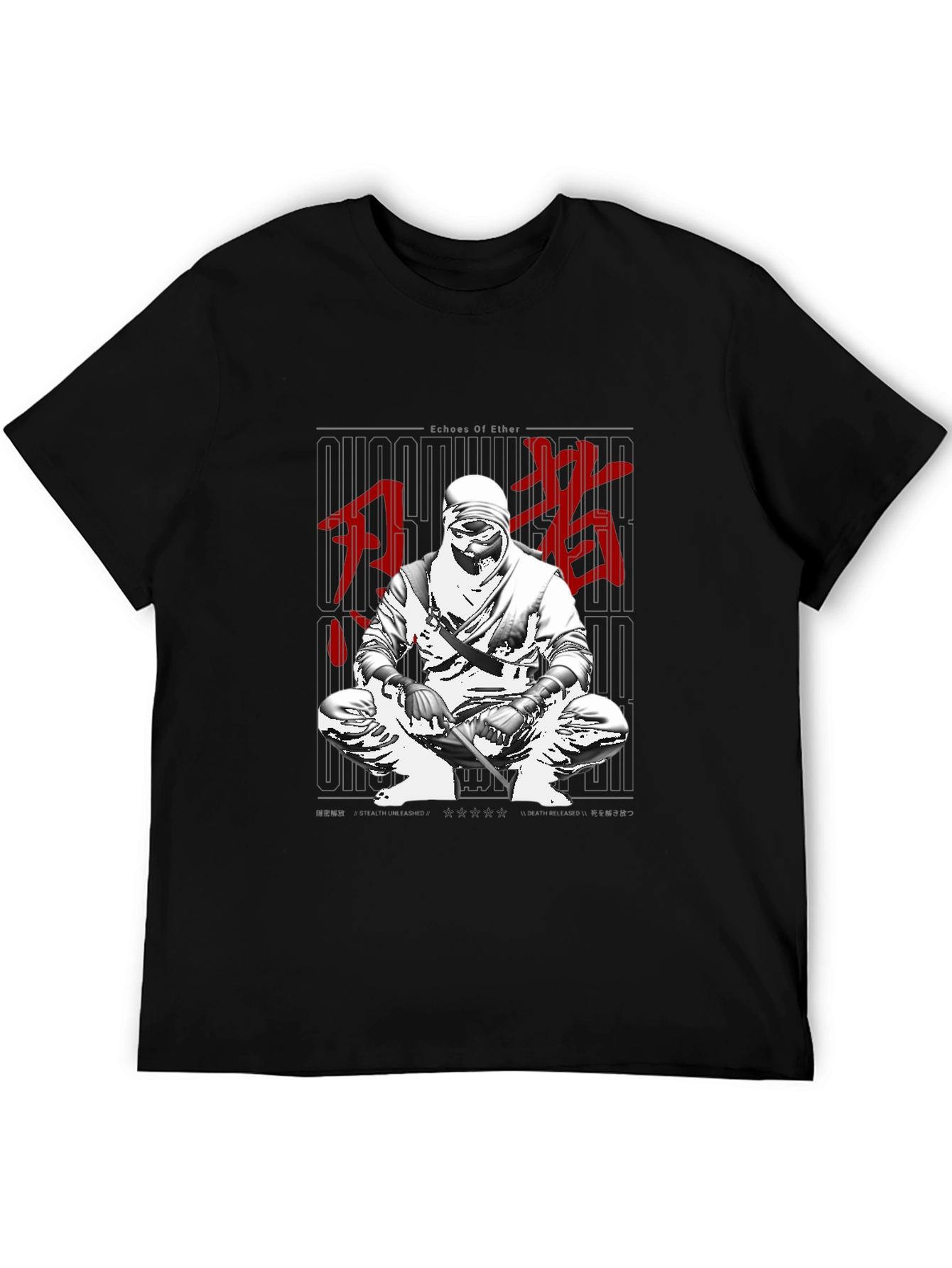 Echoes of Ether Ninja Graphic T-Shirt