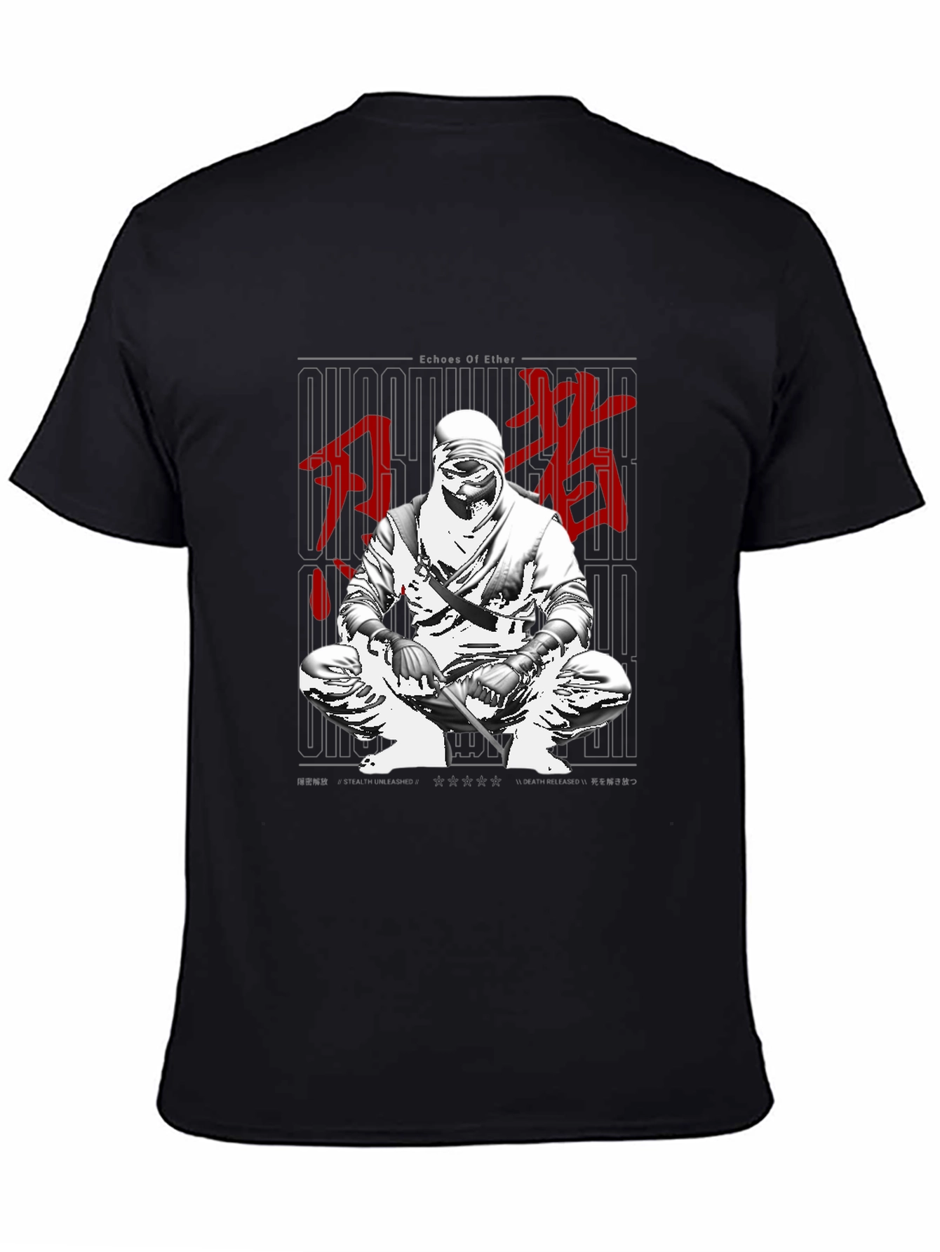 Echoes of Ether Ninja Graphic T-Shirt