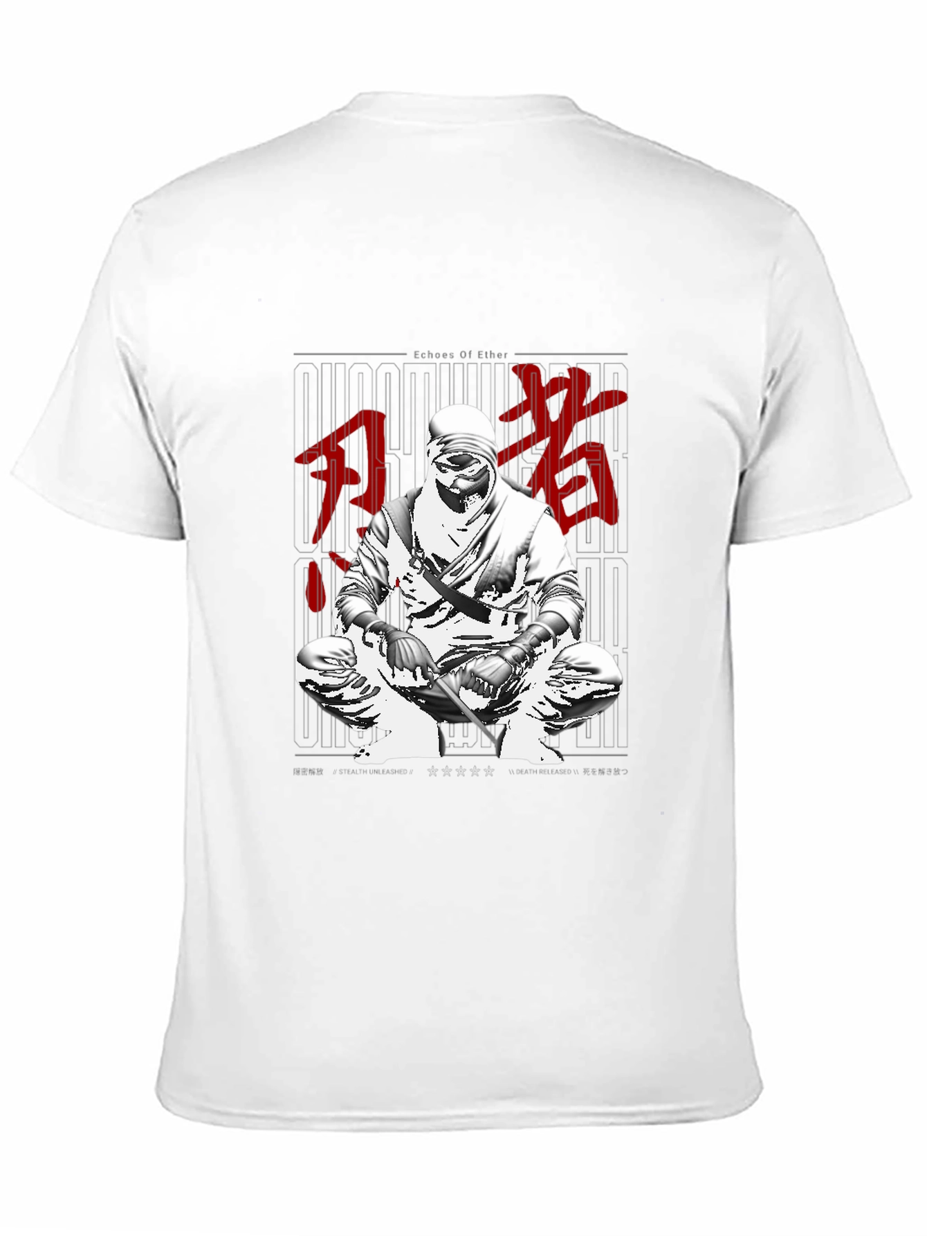 Echoes of Ether Ninja Graphic T-Shirt