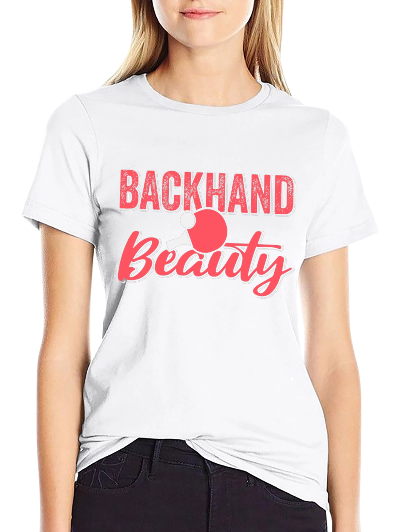 Backhand Beauty Table Tennis Graphic Tee
