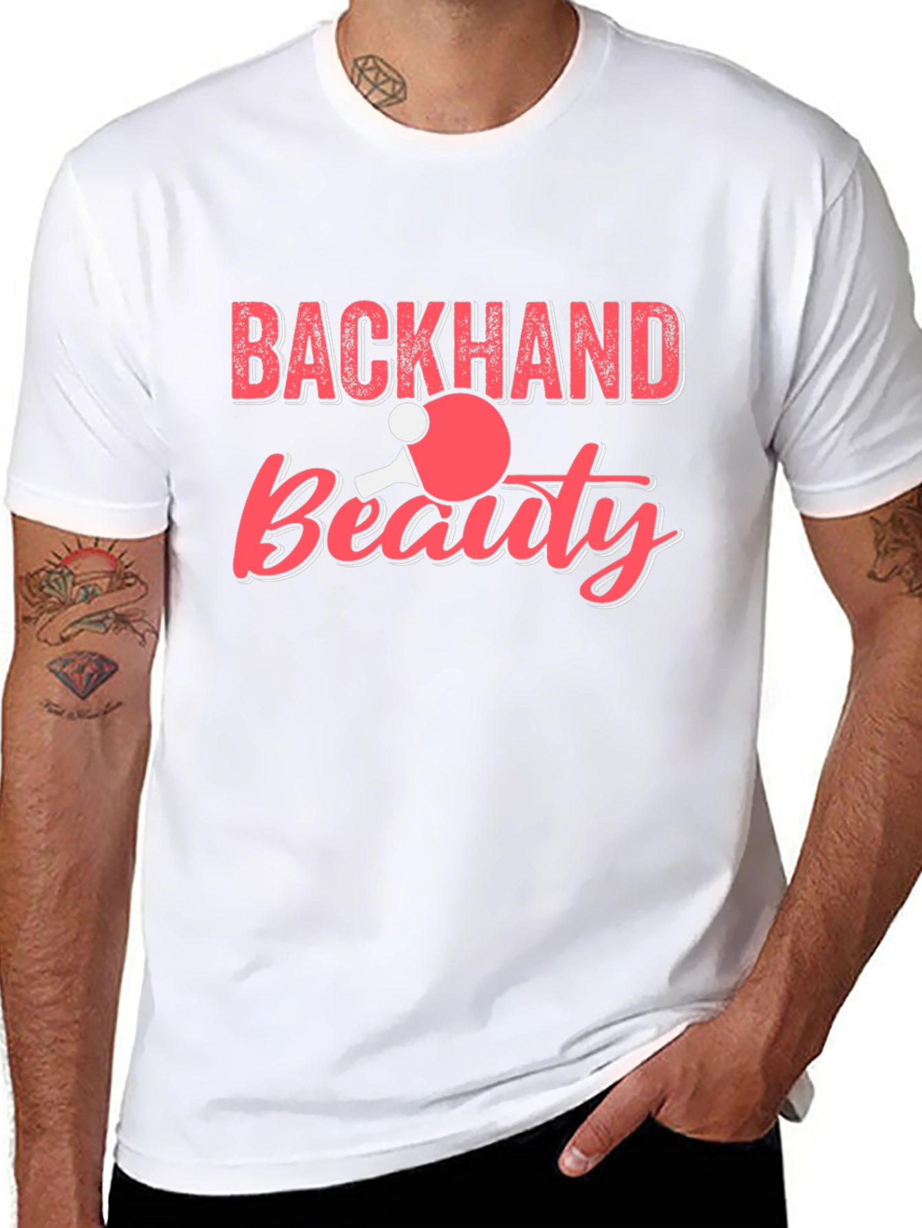 Backhand Beauty Table Tennis Graphic Tee