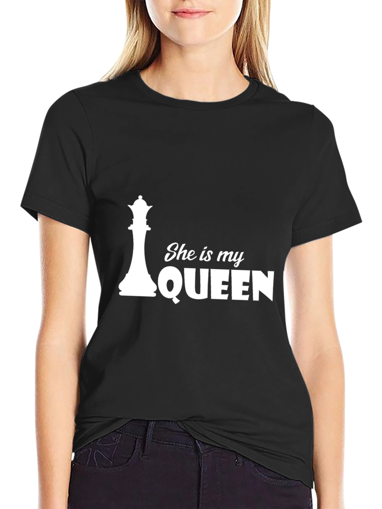 She is My Queen Chess Graphic Tee