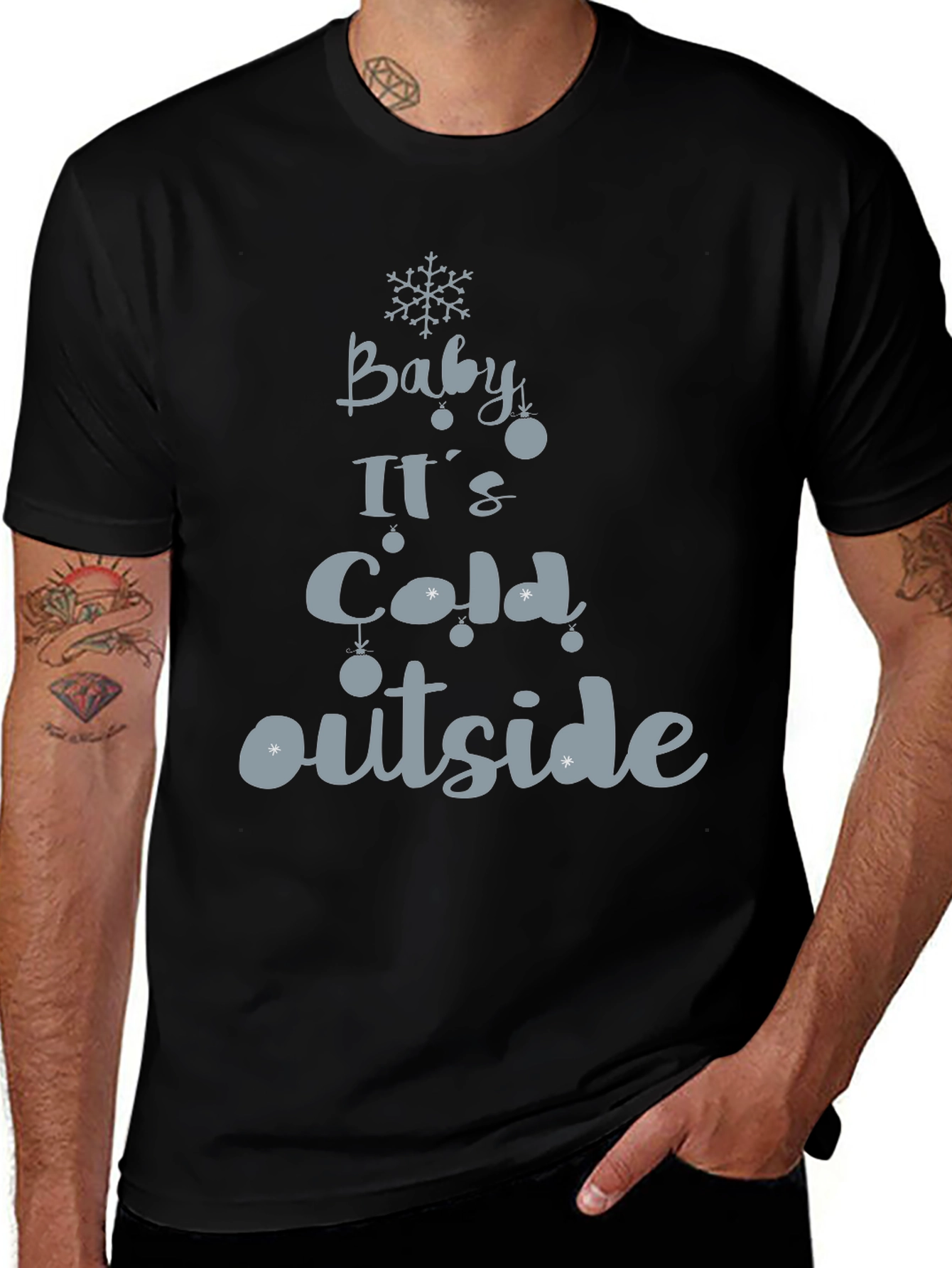 Baby Its Cold Outside Holiday Graphic Tee