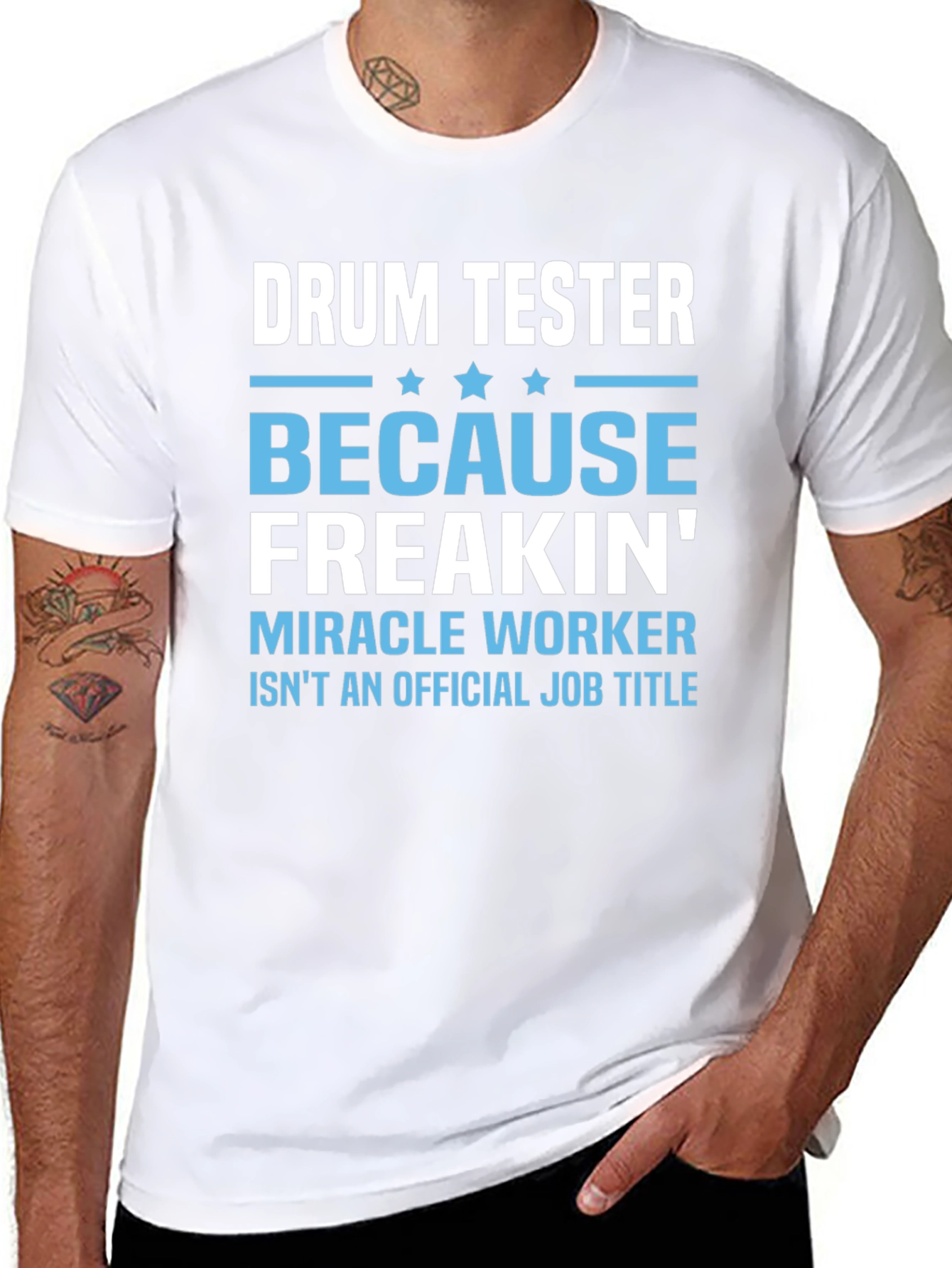 Drum Tester Funny Job Title T-Shirt