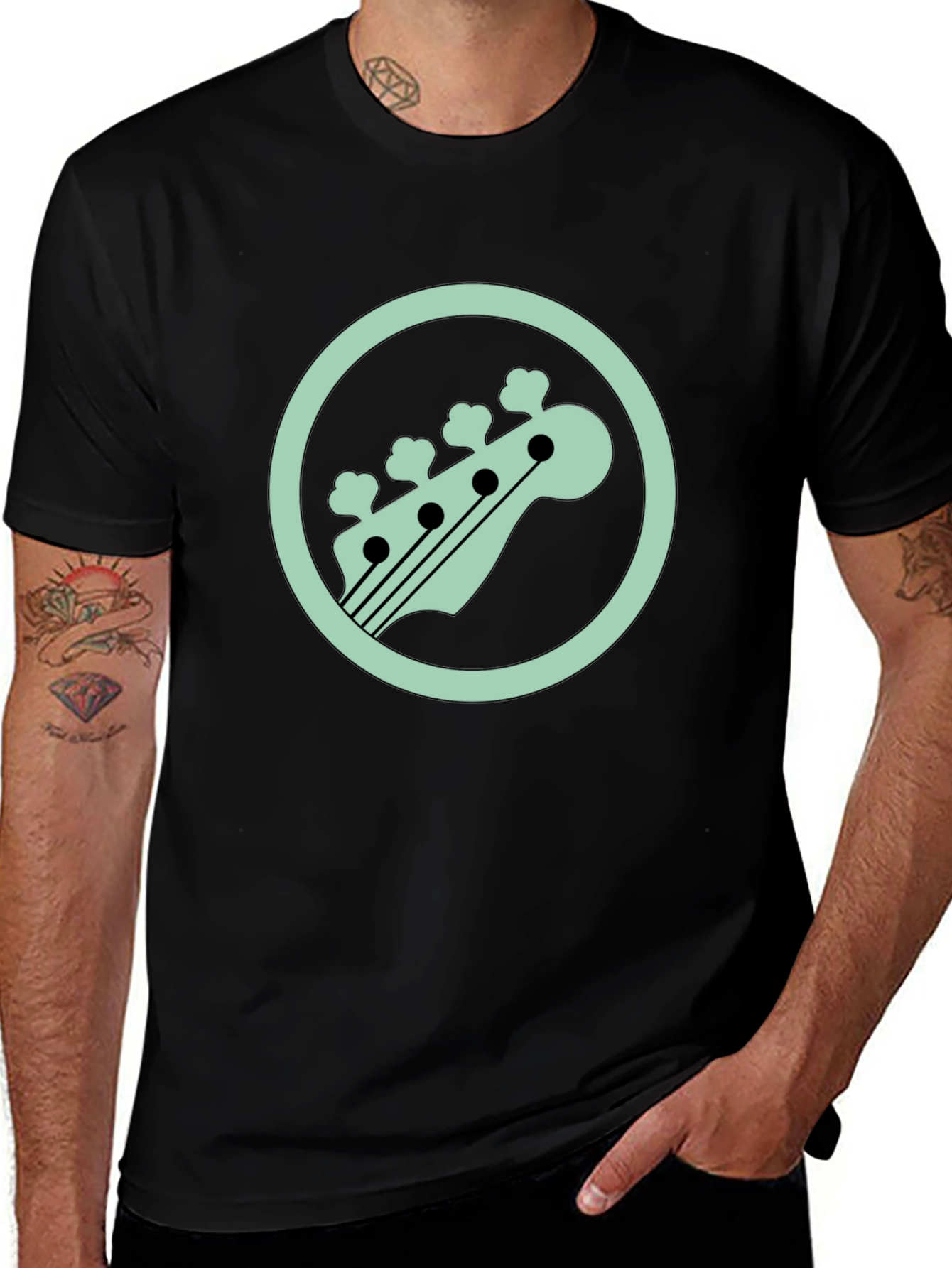 Bass Guitar Headstock T-Shirt