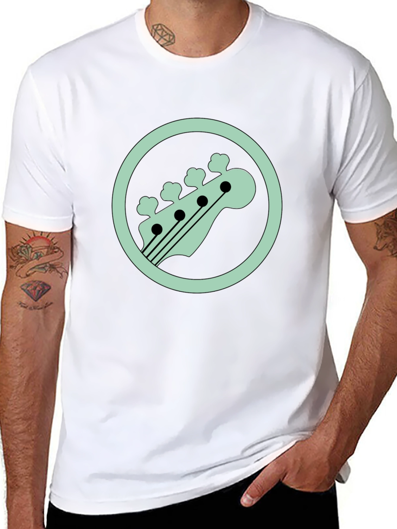 Bass Guitar Headstock T-Shirt