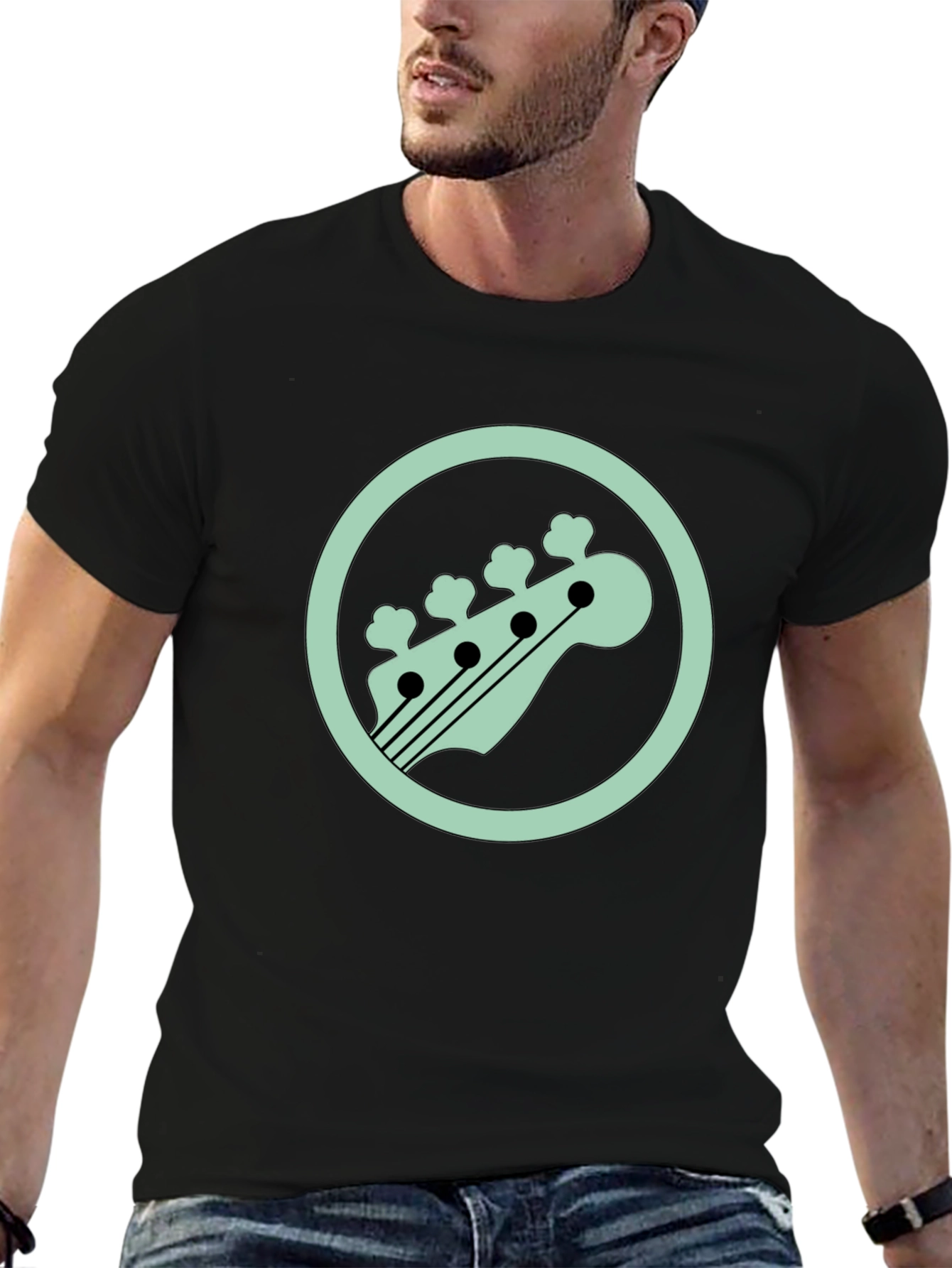 Bass Guitar Headstock T-Shirt