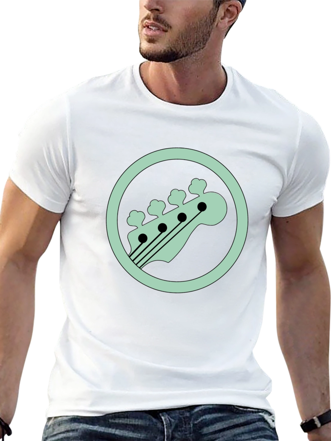 Bass Guitar Headstock T-Shirt