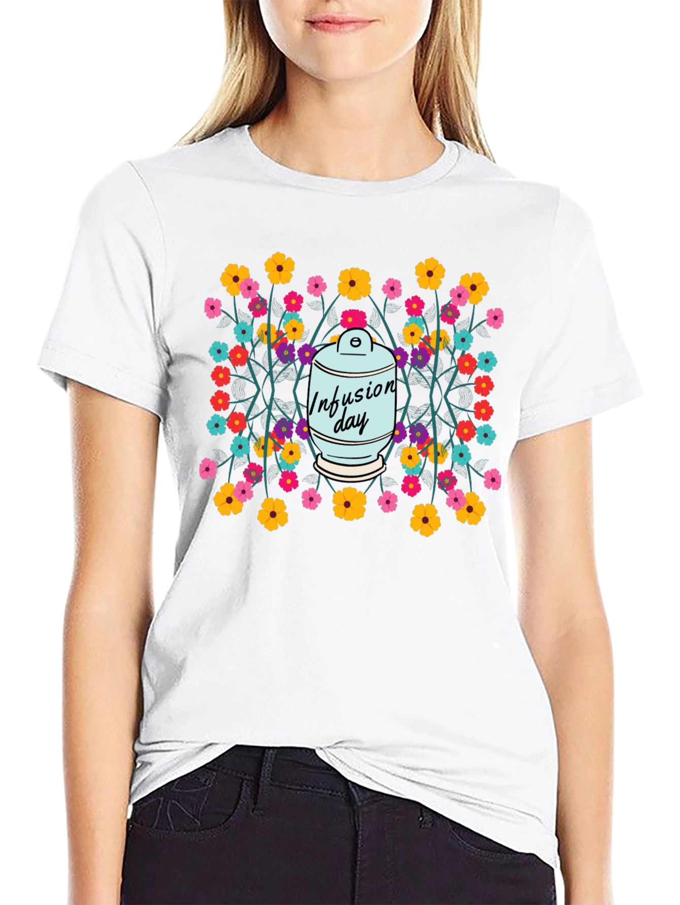 Infusion Day T-Shirt Floral Design