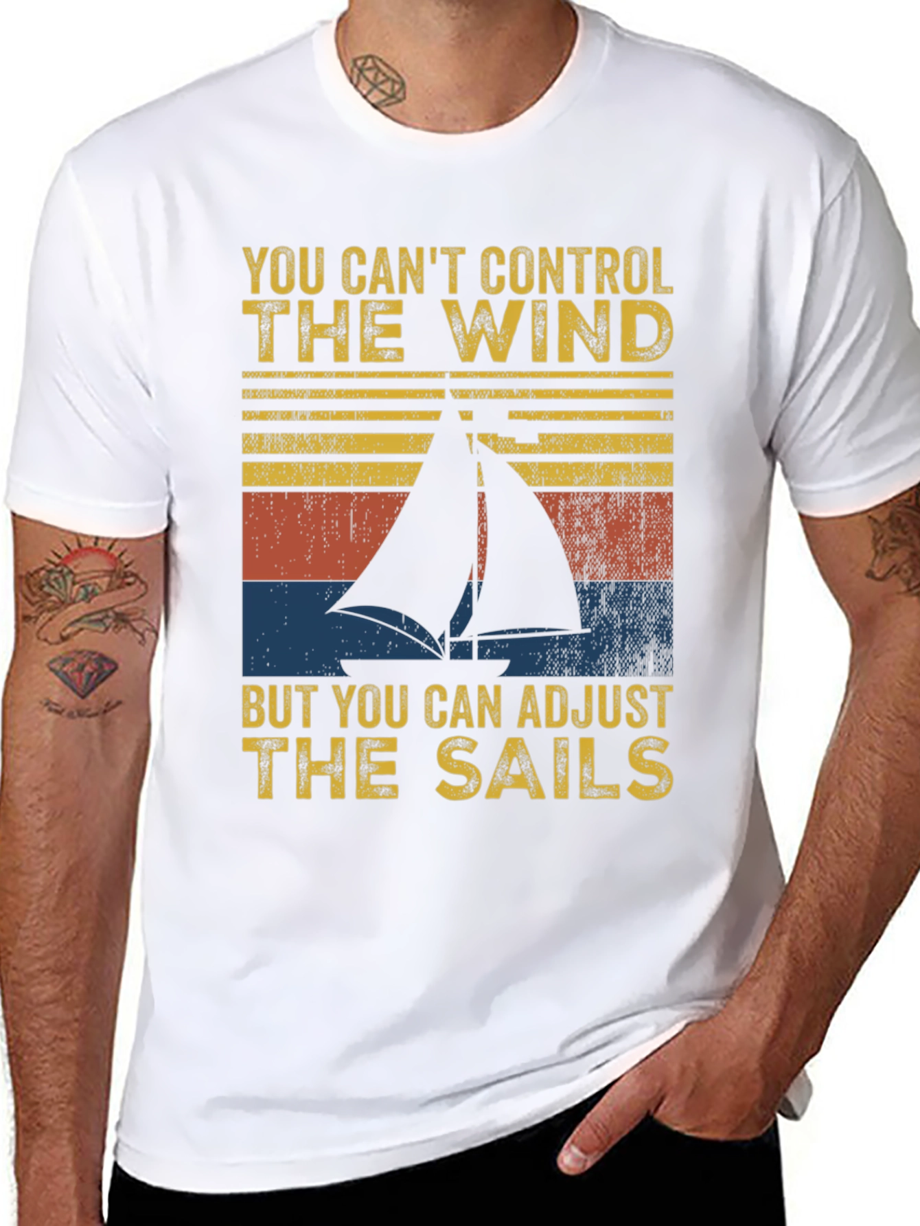 Sailing Quote T-Shirt - Adjust the Sails