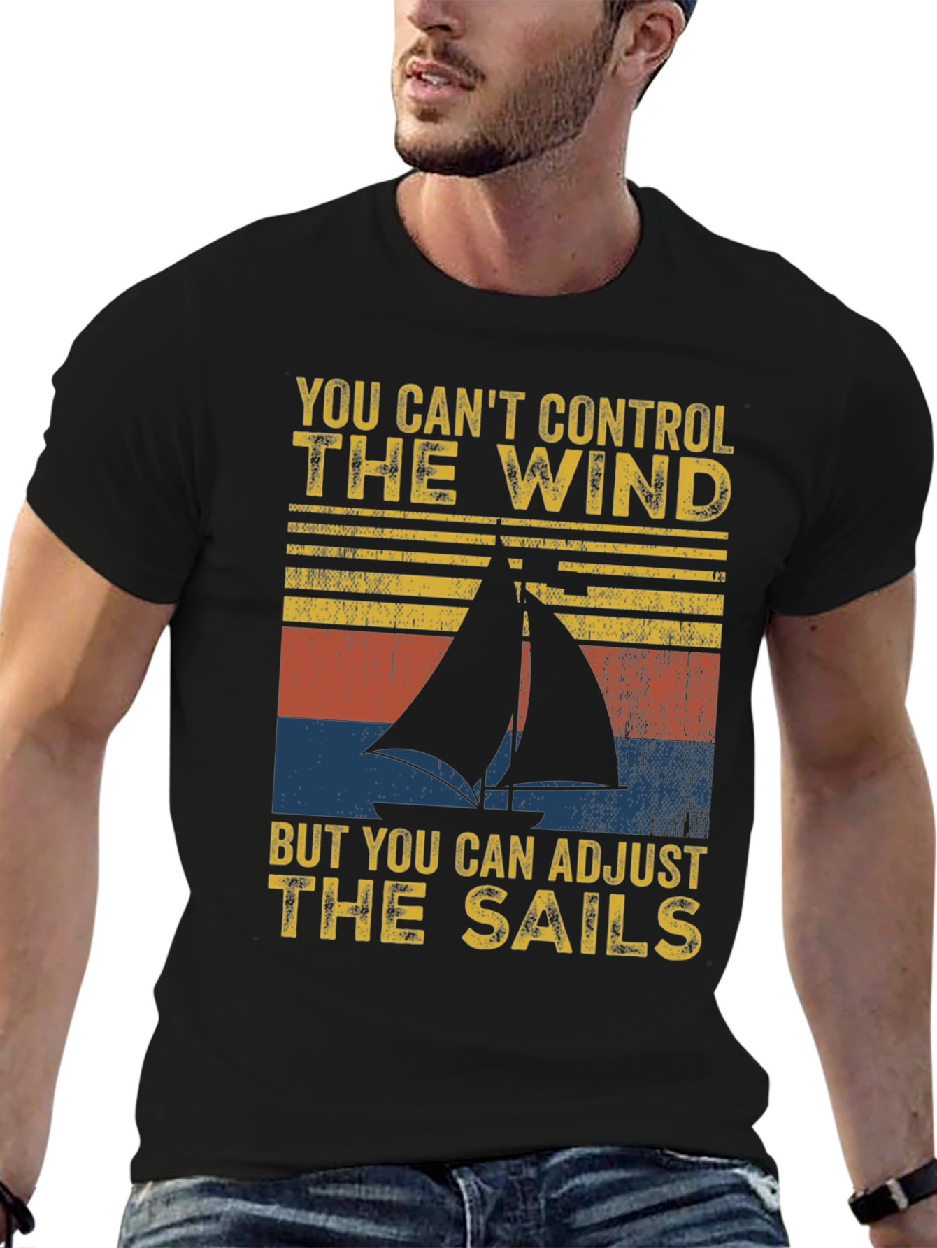 Sailing Quote T-Shirt - Adjust the Sails