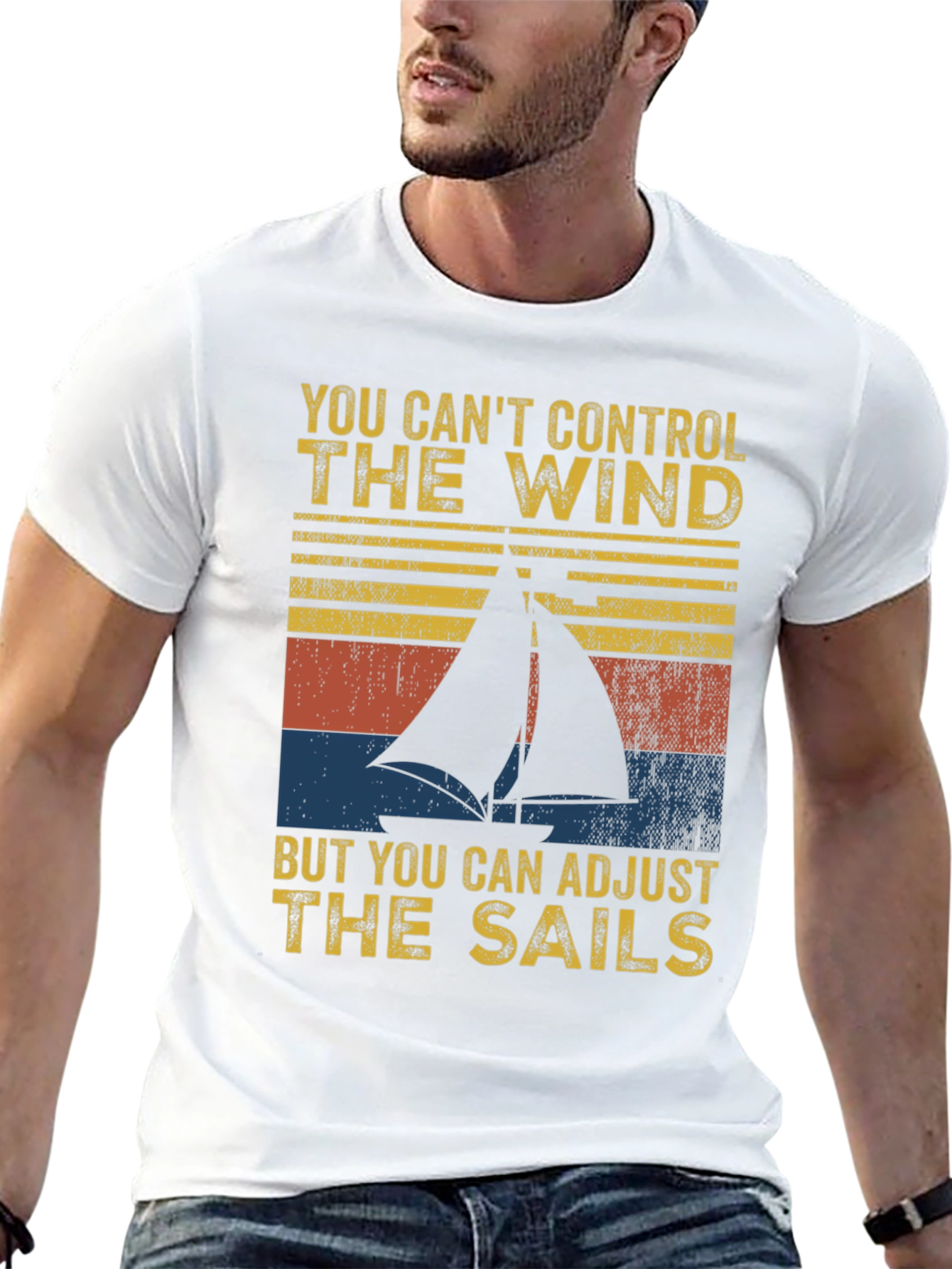 Sailing Quote T-Shirt - Adjust the Sails
