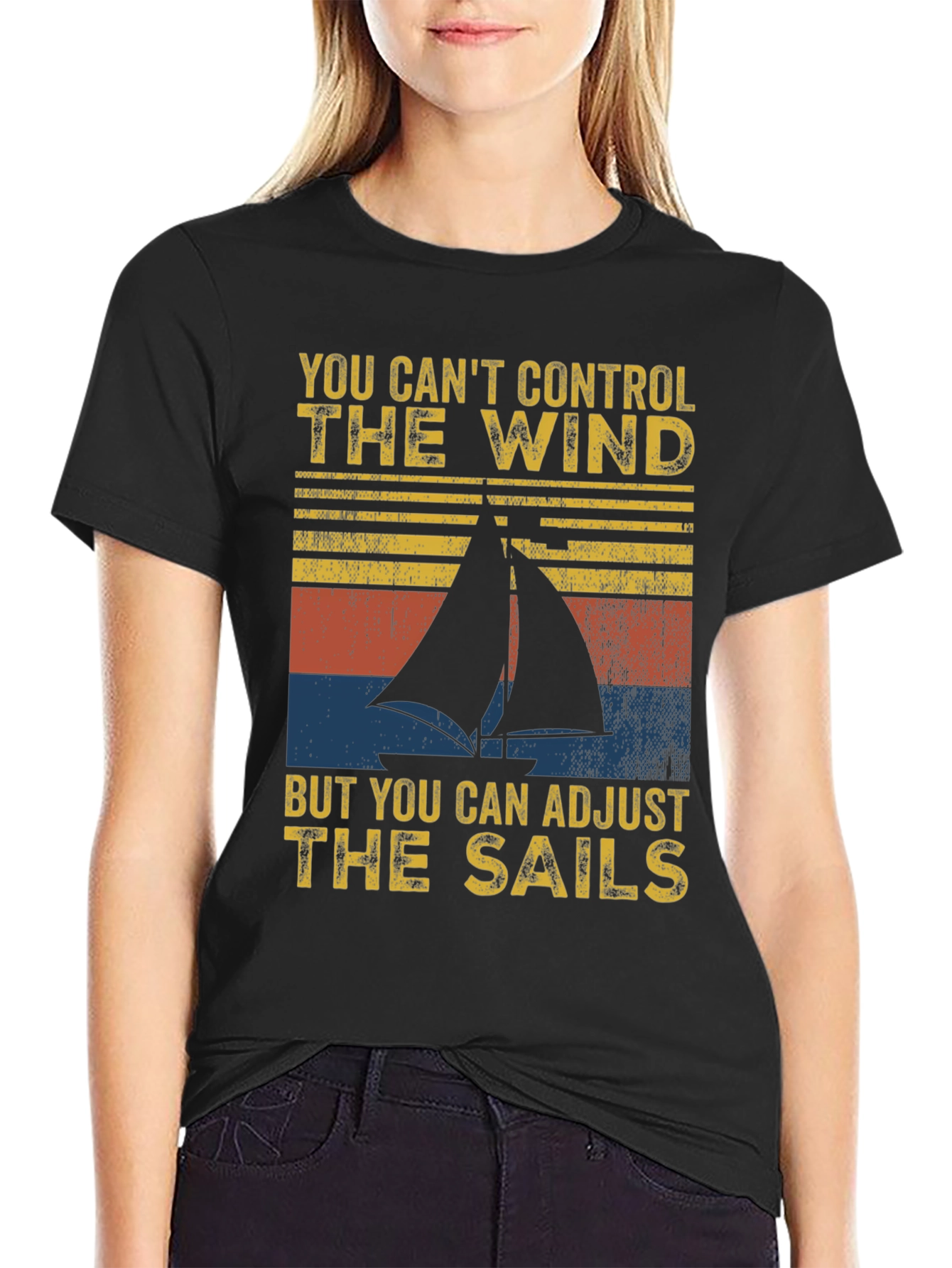 Sailing Quote T-Shirt - Adjust the Sails