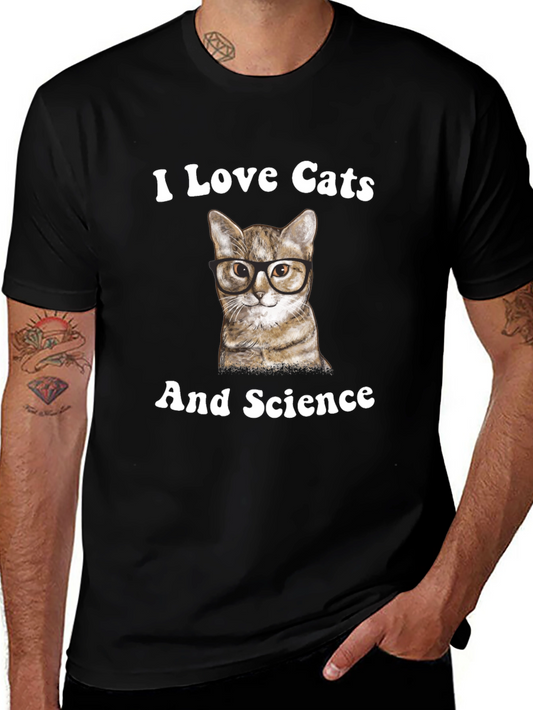 I Love Cats And Science T-Shirt