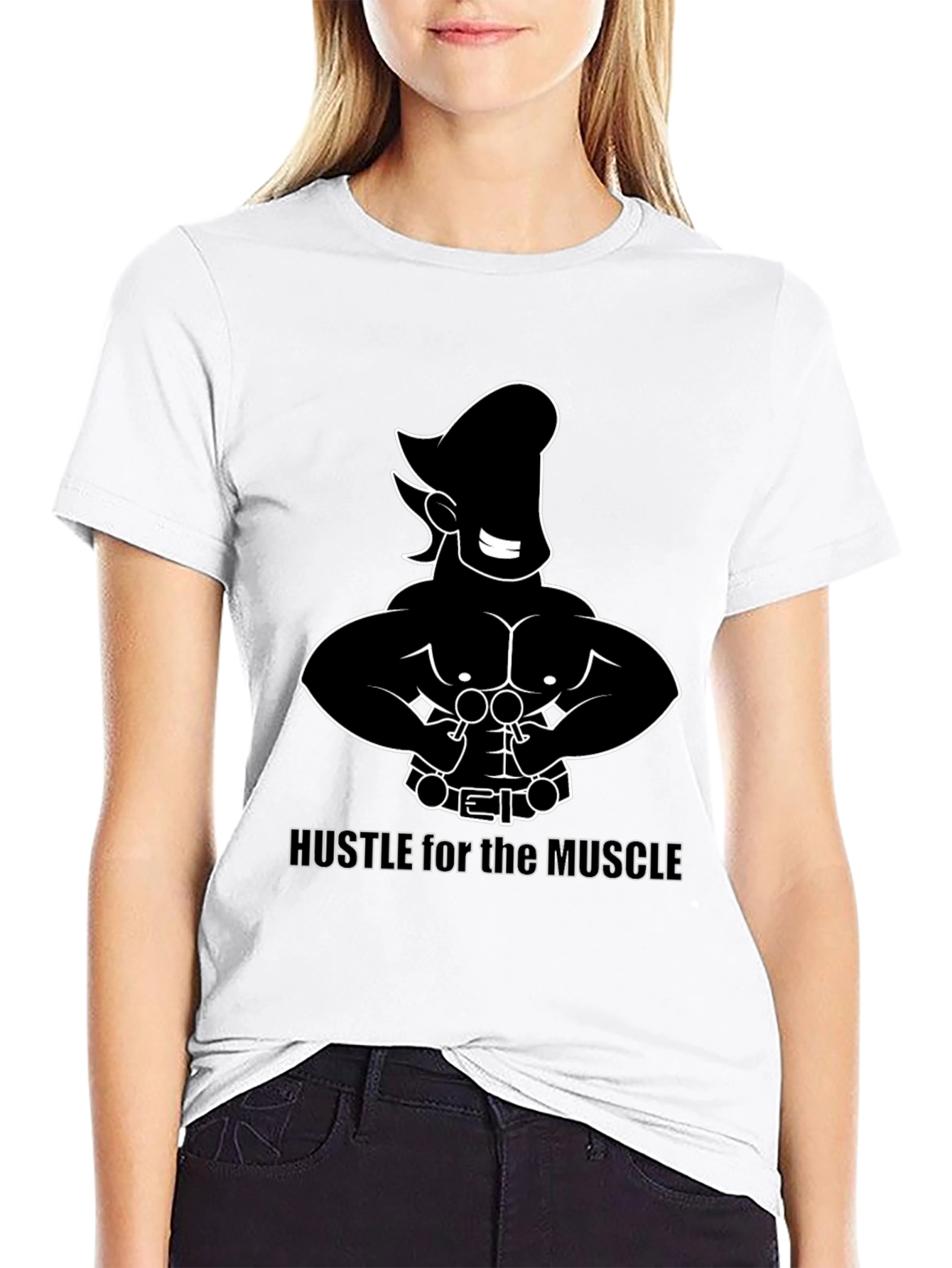 Hustle for the Muscle Graphic T-Shirt