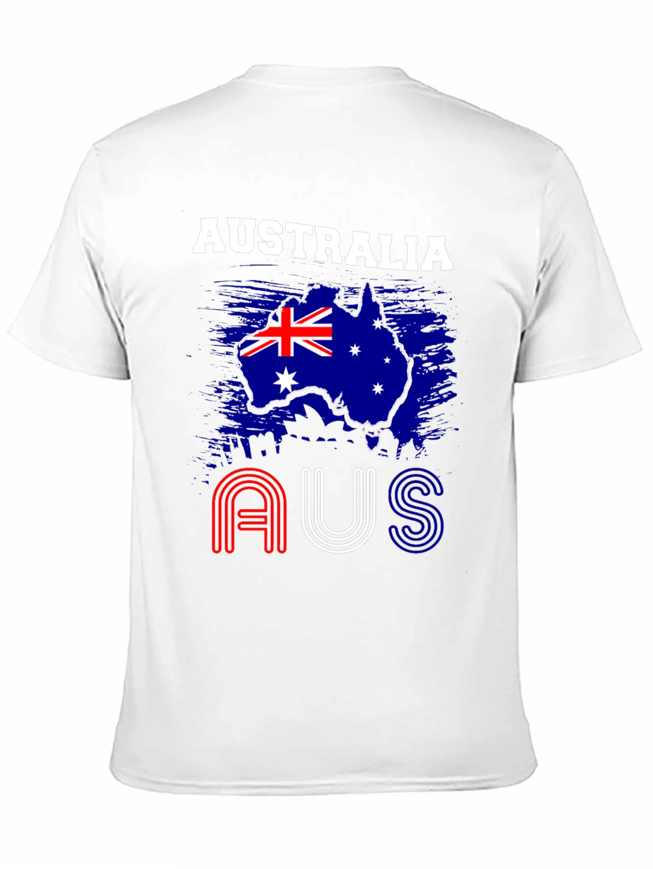 Australia Flag Graphic T-Shirt - Mens Black Tee