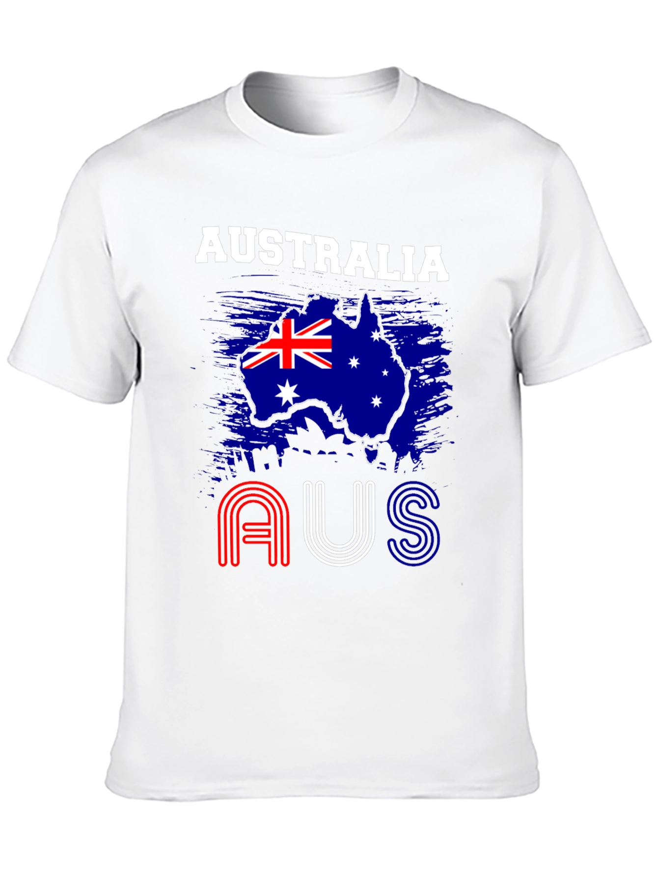 Australia Flag Graphic T-Shirt - Mens Black Tee