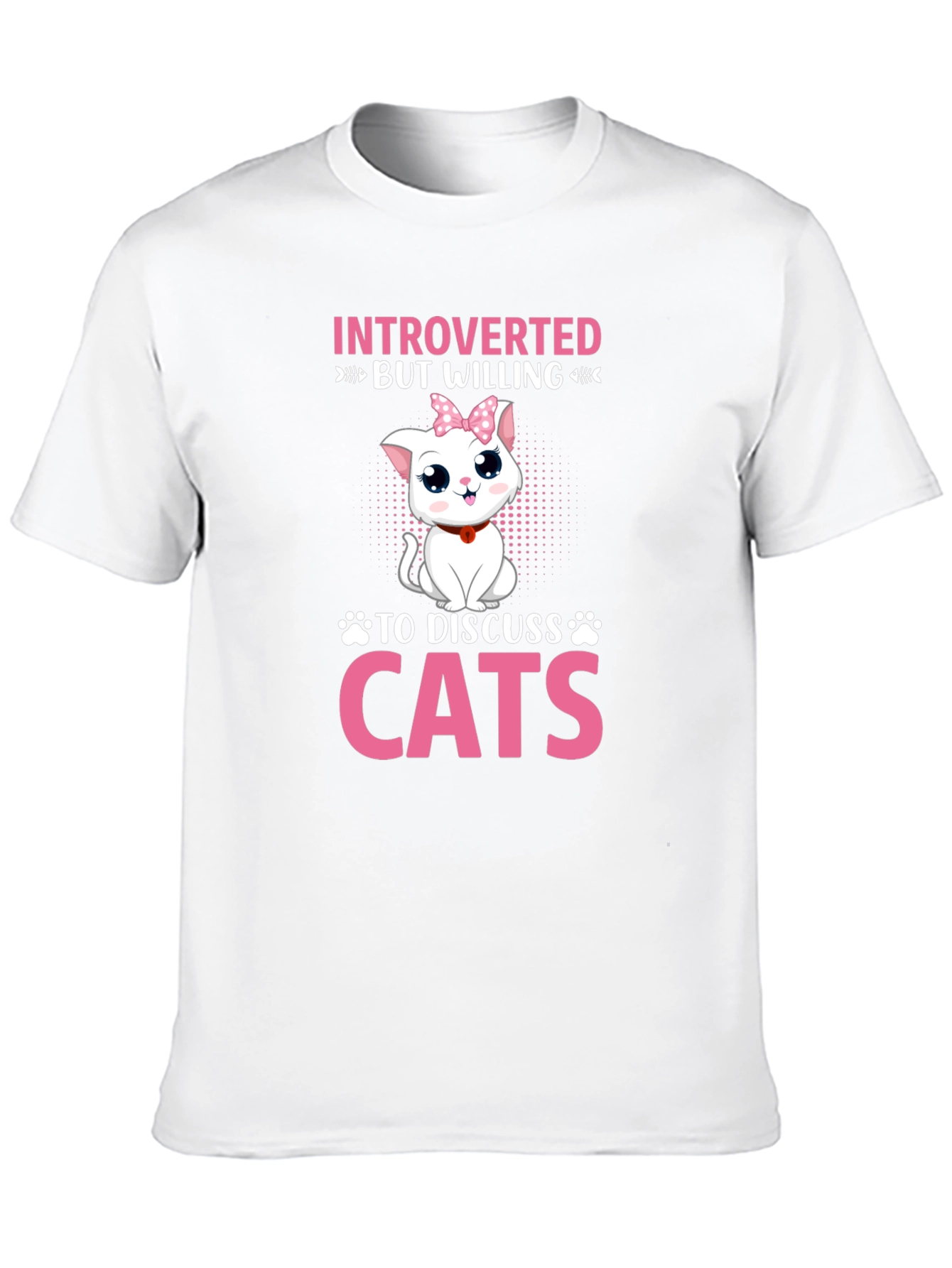 Introverted But Willing to Discuss Cats T-Shirt